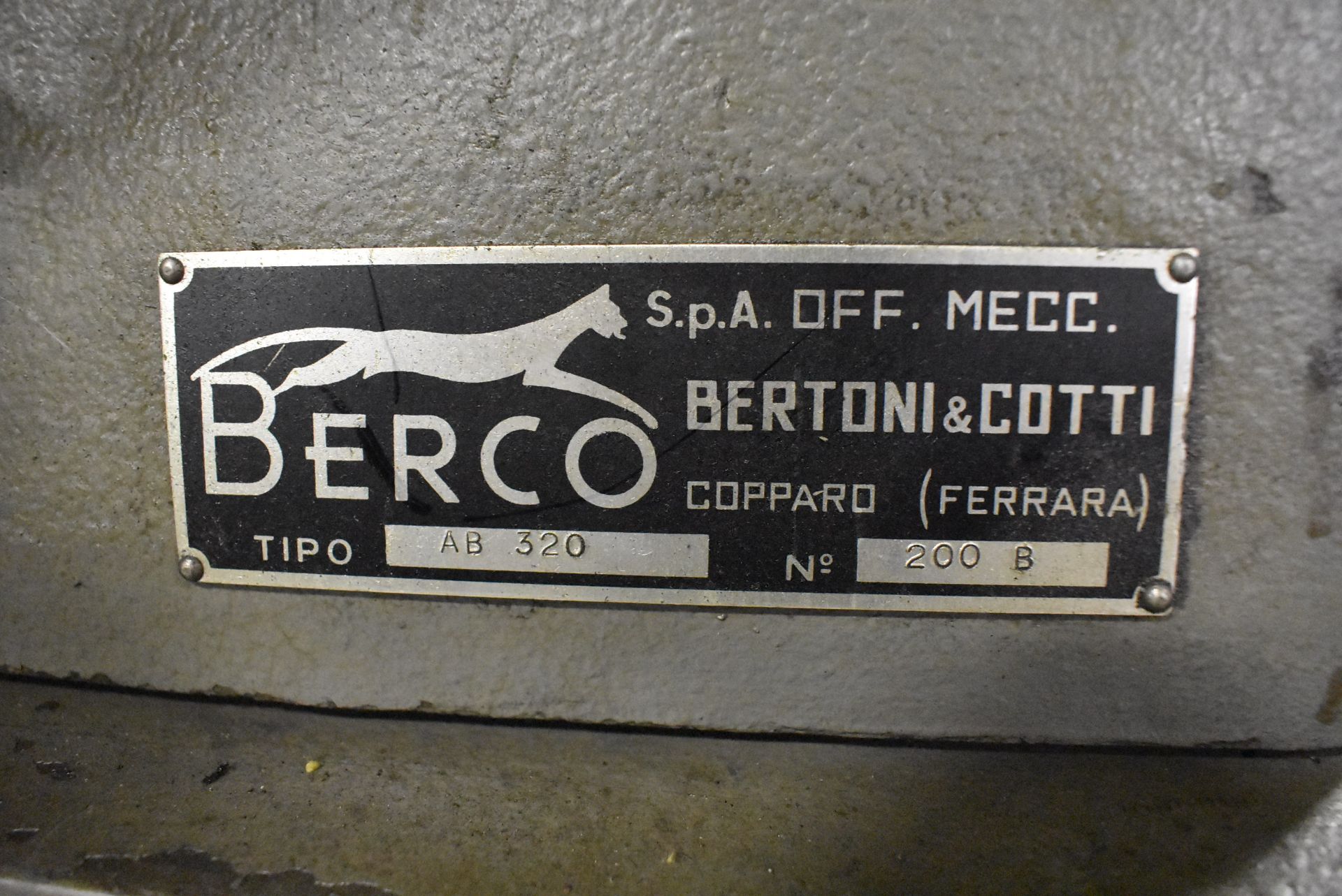 BERCO MODEL AB-320 ROD BORING MACHINE S/N 200B, BORING DIAMETER 33/64" TO 5-29/32", CENTER TO CENTER - Image 3 of 10
