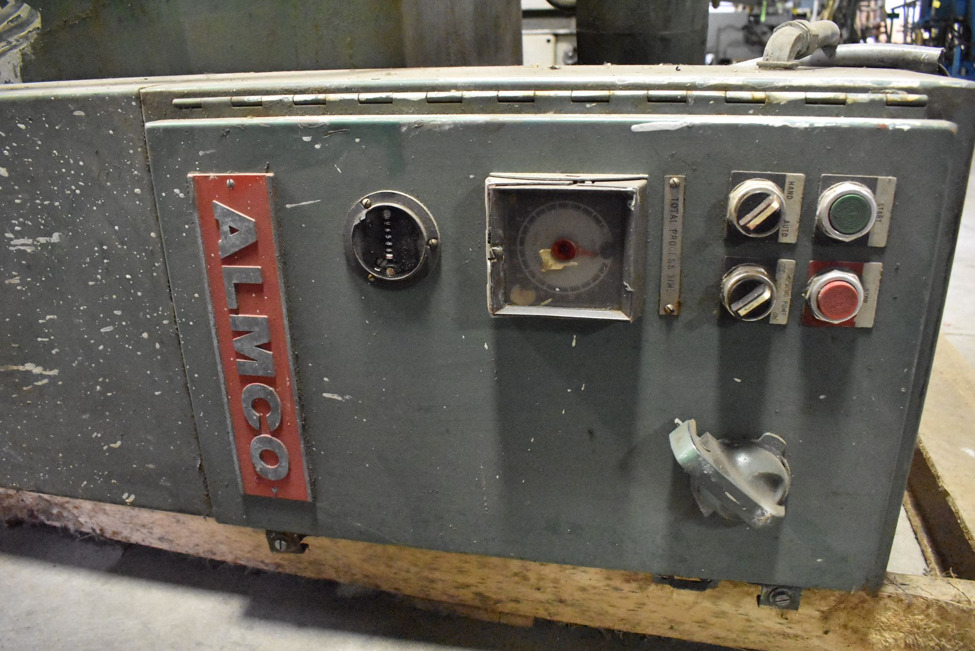 ALMCO MODEL OR-10V ROUND BOWL VIBRATORY DEBURRER S/N 108201, VARIABLE SPEED WITH CONTROLS, MEDIA - Image 10 of 11