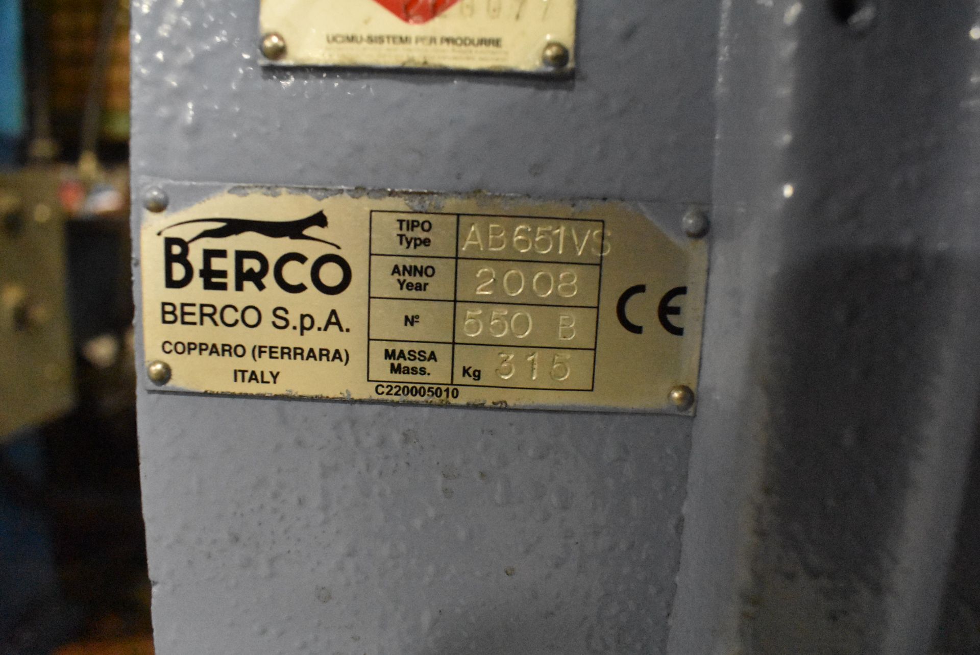 BERCO MODEL AB-651-VS CONNECTING ROD BORING MACHINE S/N 550B (2008), 13-150MM BORING DIAMETER, 360MM - Image 2 of 9