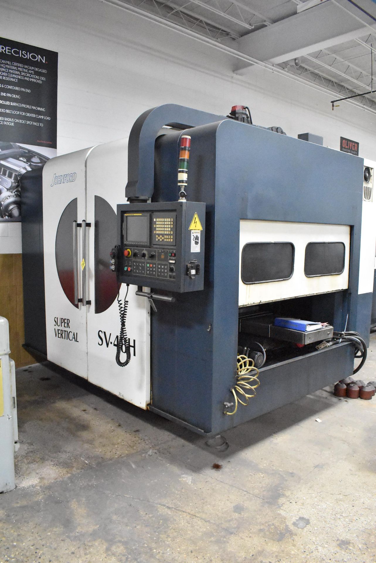 JOHNFORD 3-AXIS MODEL SV-48H CNC VERTICAL MACHINING CENTER, S/N VBD6094 (NEW 2006), 50-TAPER, WITH