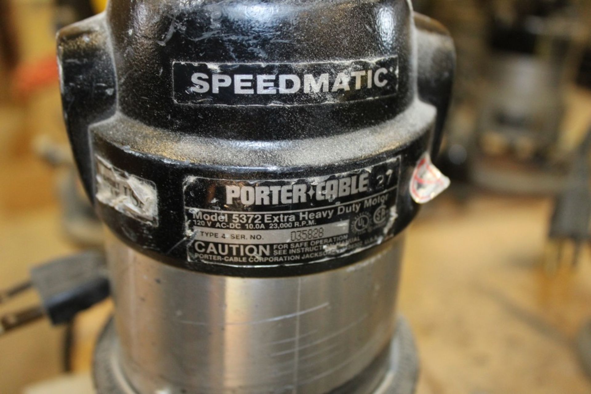 PORTER CABLE MODEL 5372 SPEEDMATIC ROUTER - Image 2 of 2