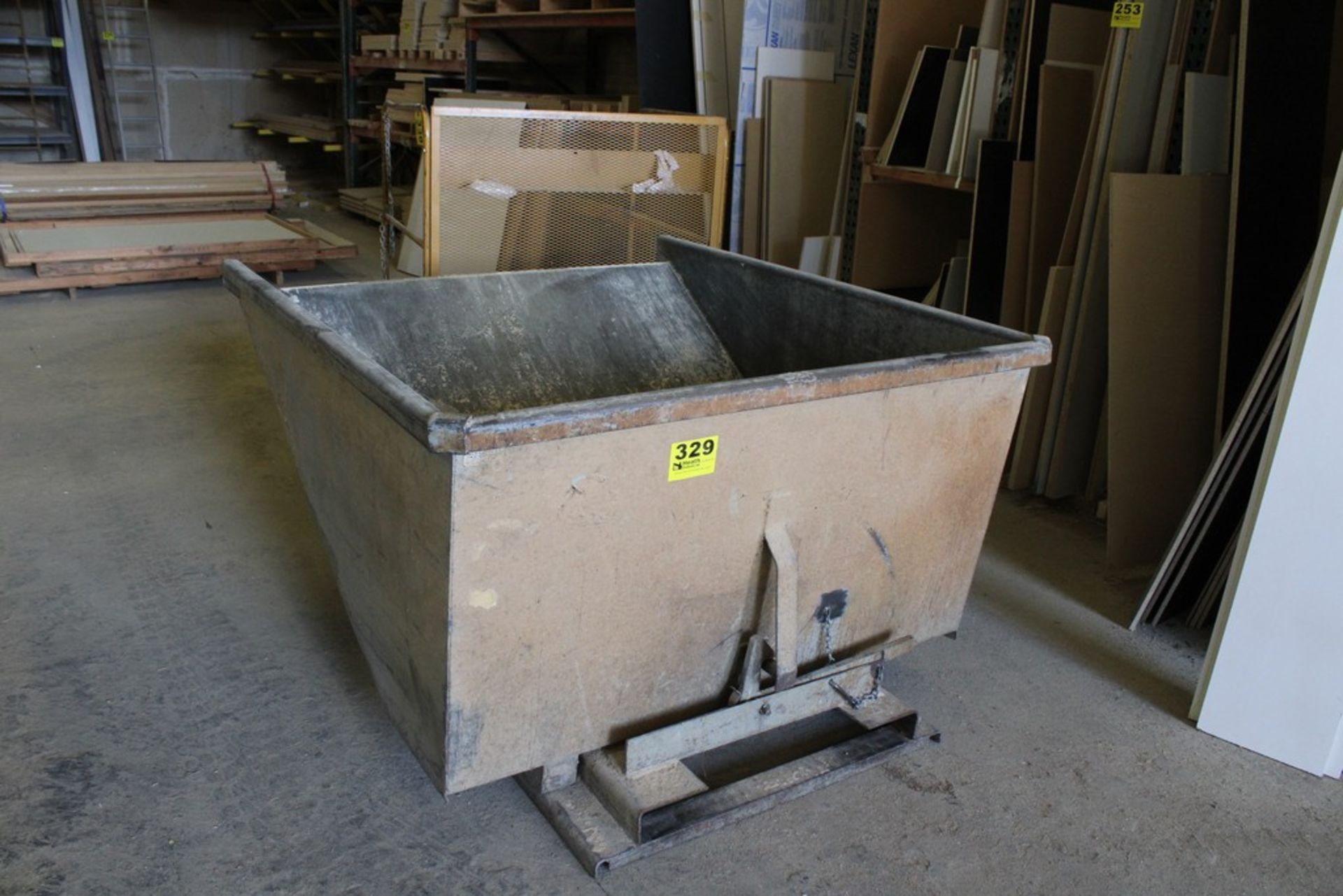 FORKLIFTABLE DUMP HOPPER, 56" X 64" X 36"