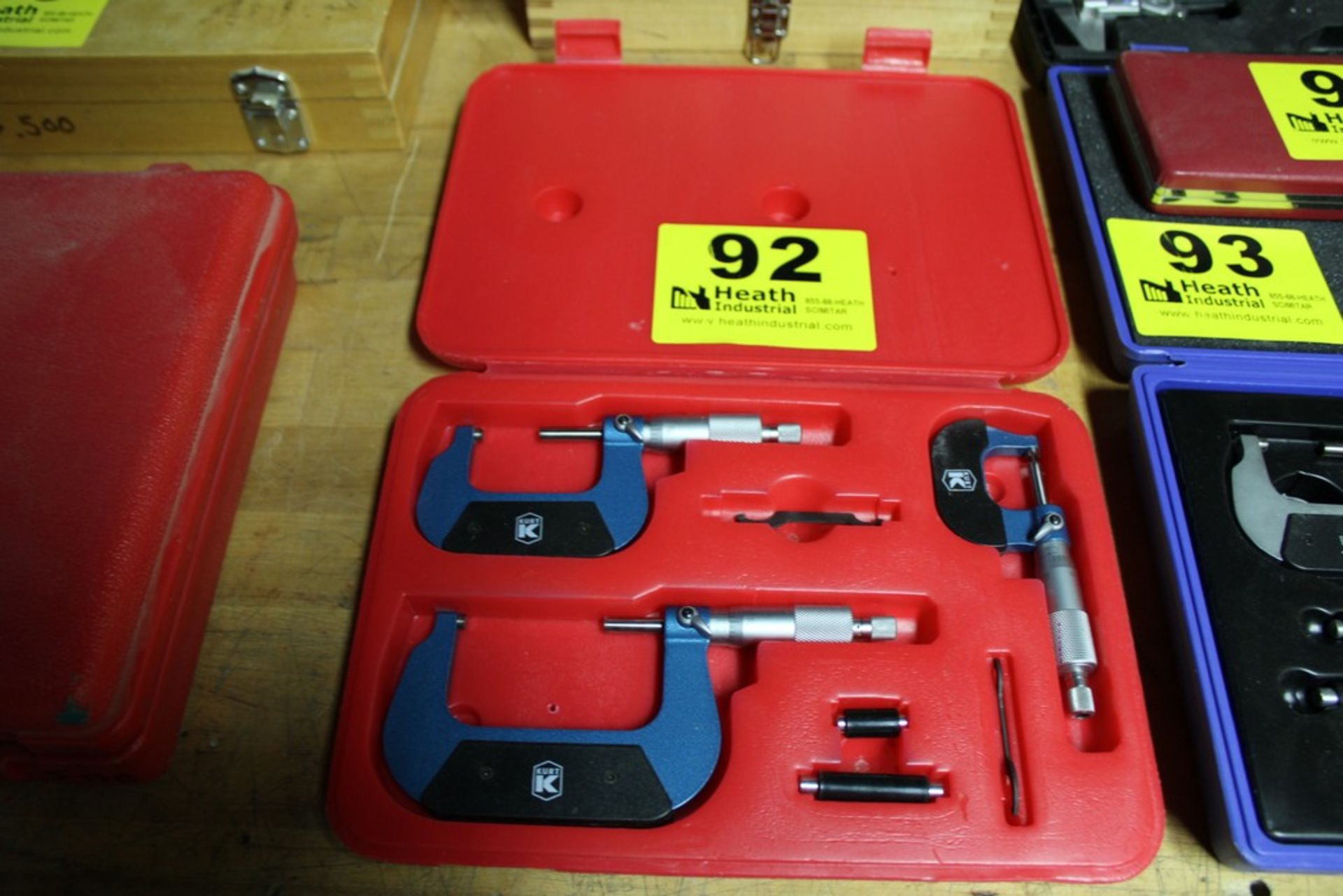 KURT MODEL MC03 0-3" OUTSIDE MICROMETER SET