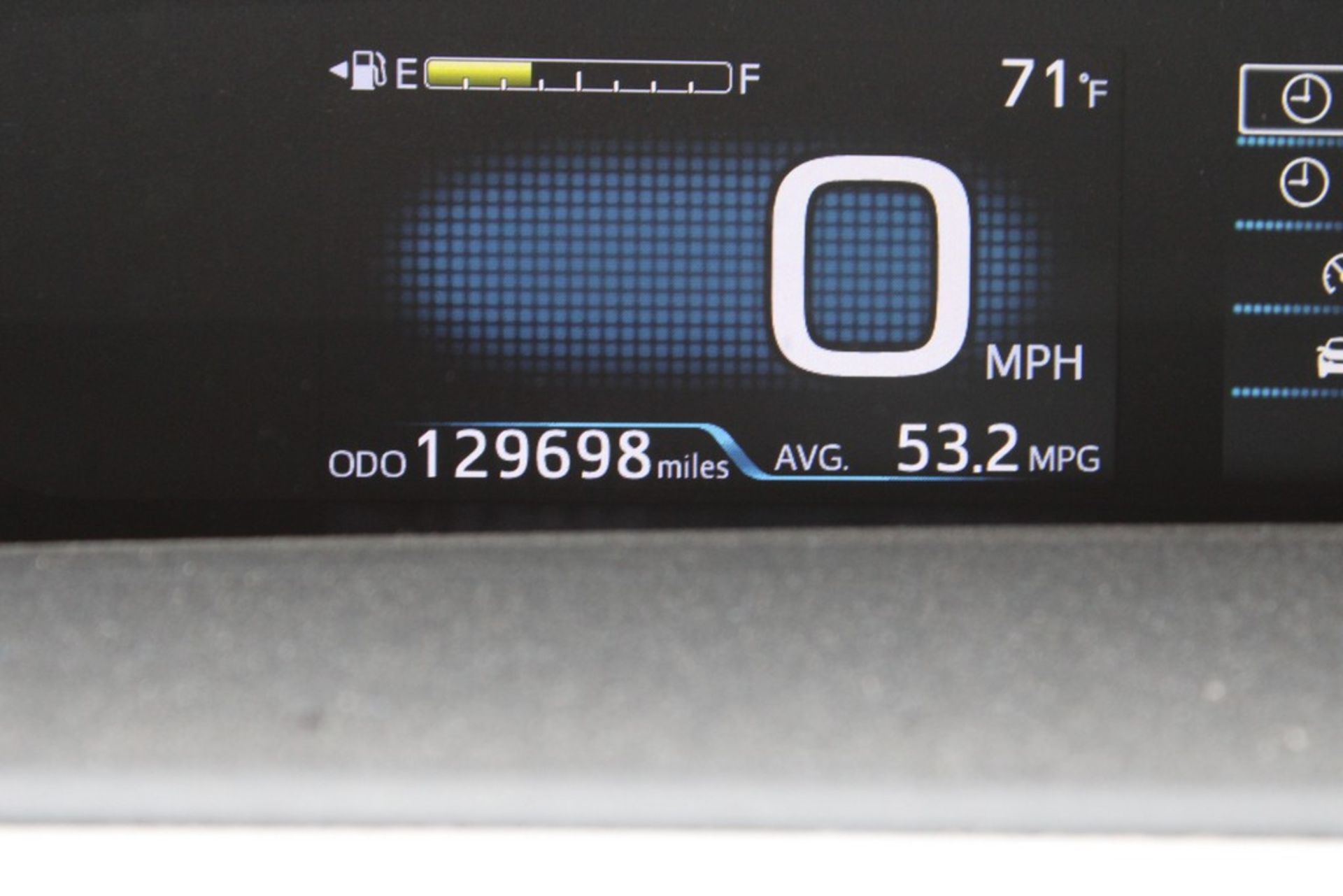 2016 TOYOTA PRIUS 4-DOOR HATCHBACK, 1.8L L4 HYBRID, VIN JTDKBRFU9G3503276, 129,698 MILES SHOWN ON - Image 7 of 10