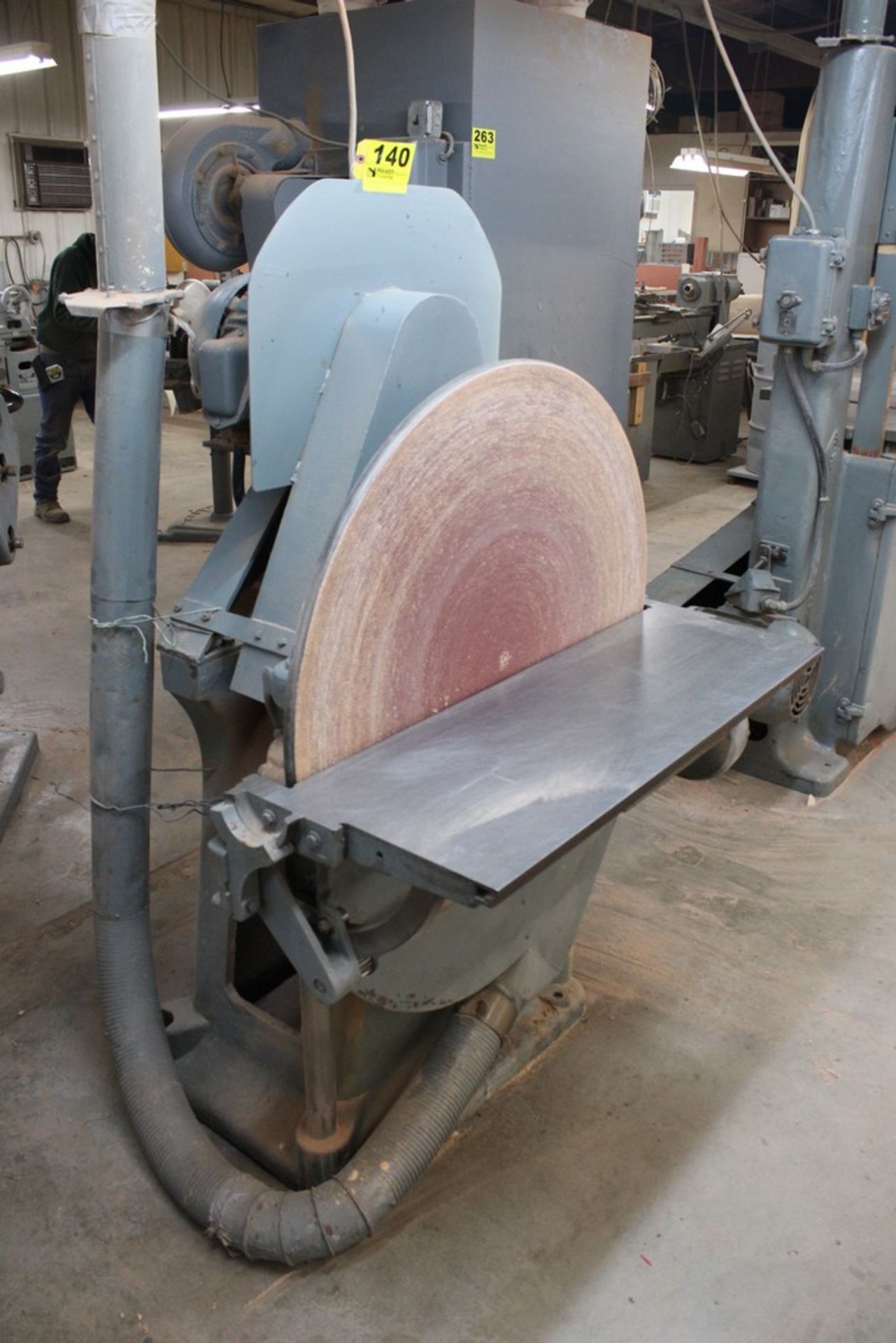 35-1/2" DISC SANDER, WITH TILT TABLE, 3 HP