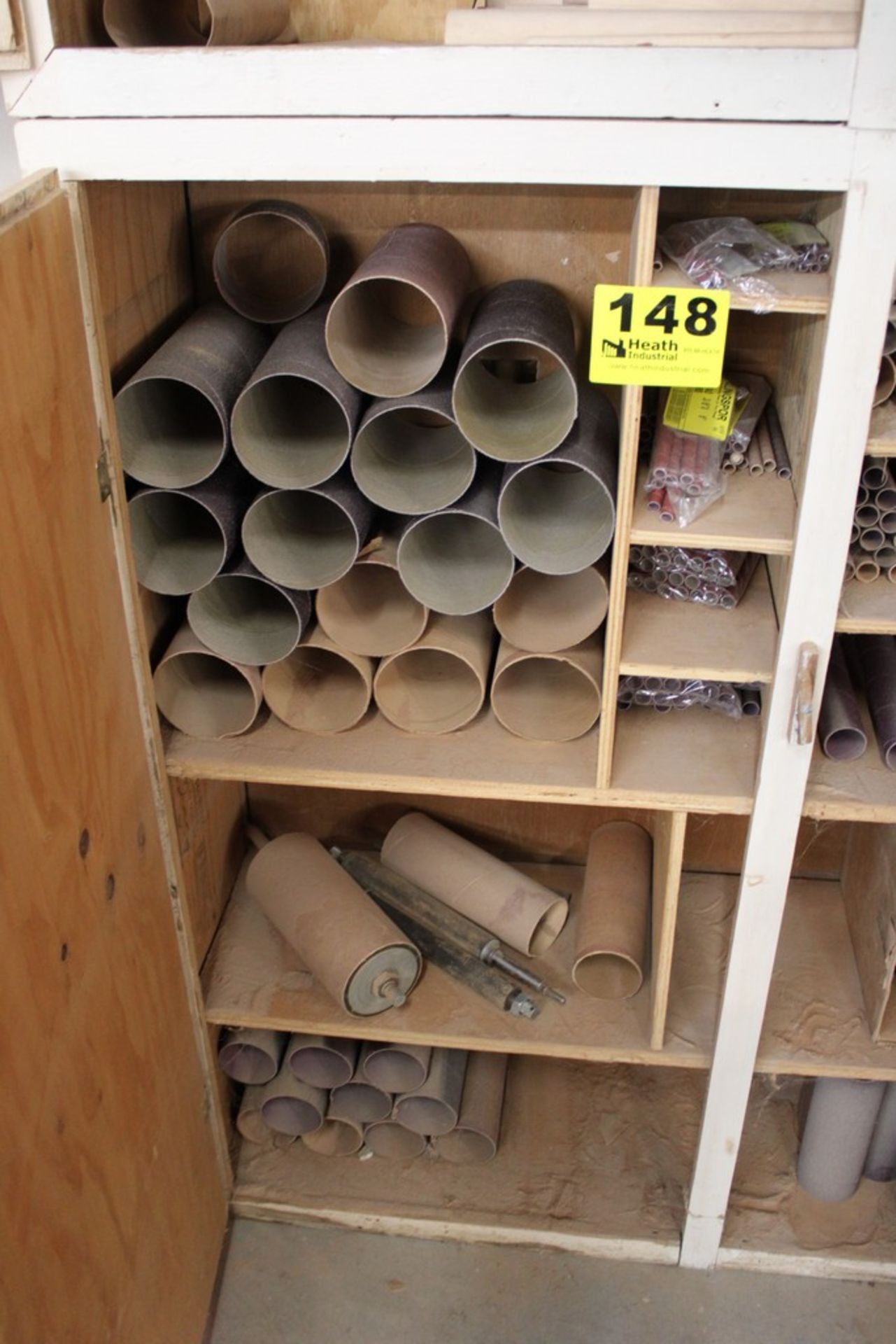LARGE QTY OF SANDING SPINDLES & TUBES