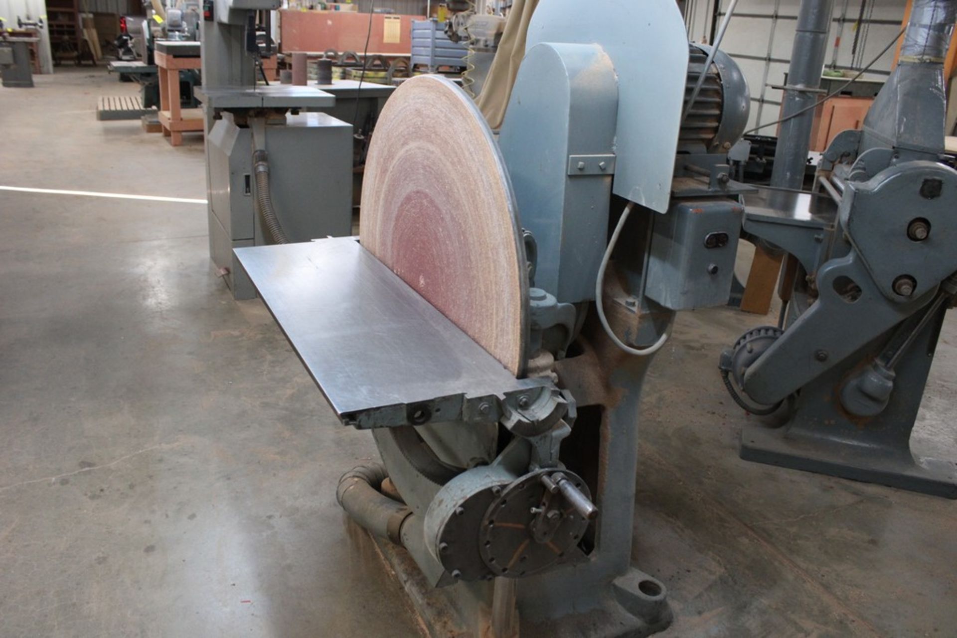 35-1/2" DISC SANDER, WITH TILT TABLE, 3 HP - Image 3 of 5