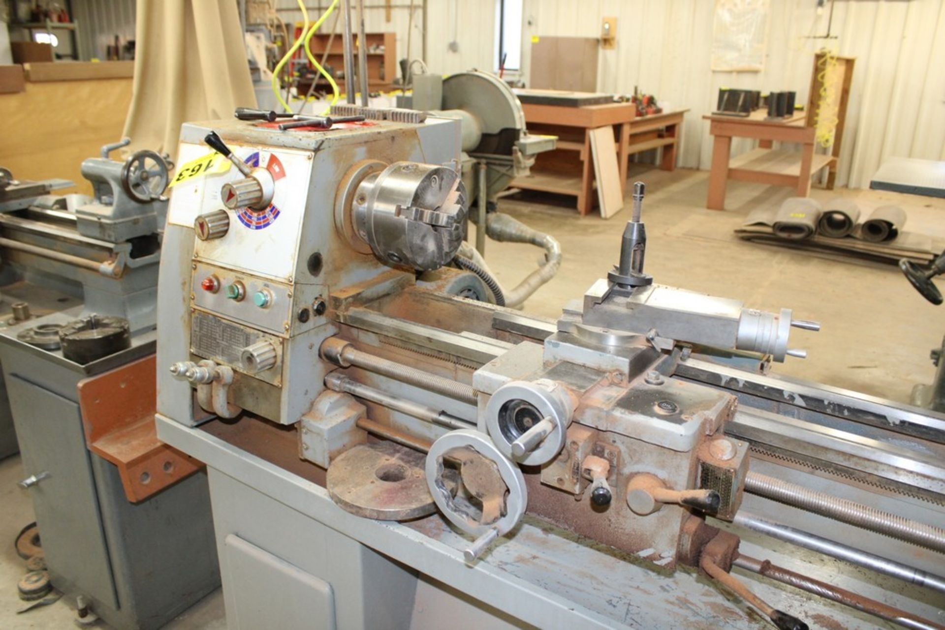 ENCO 12"X36" MODEL 110-2012 TOOLROOM LATHE, S/N 886630, 1,220 RPM SPINDLE, 3-JAW CHUCK, FACE PLATE - Image 7 of 9