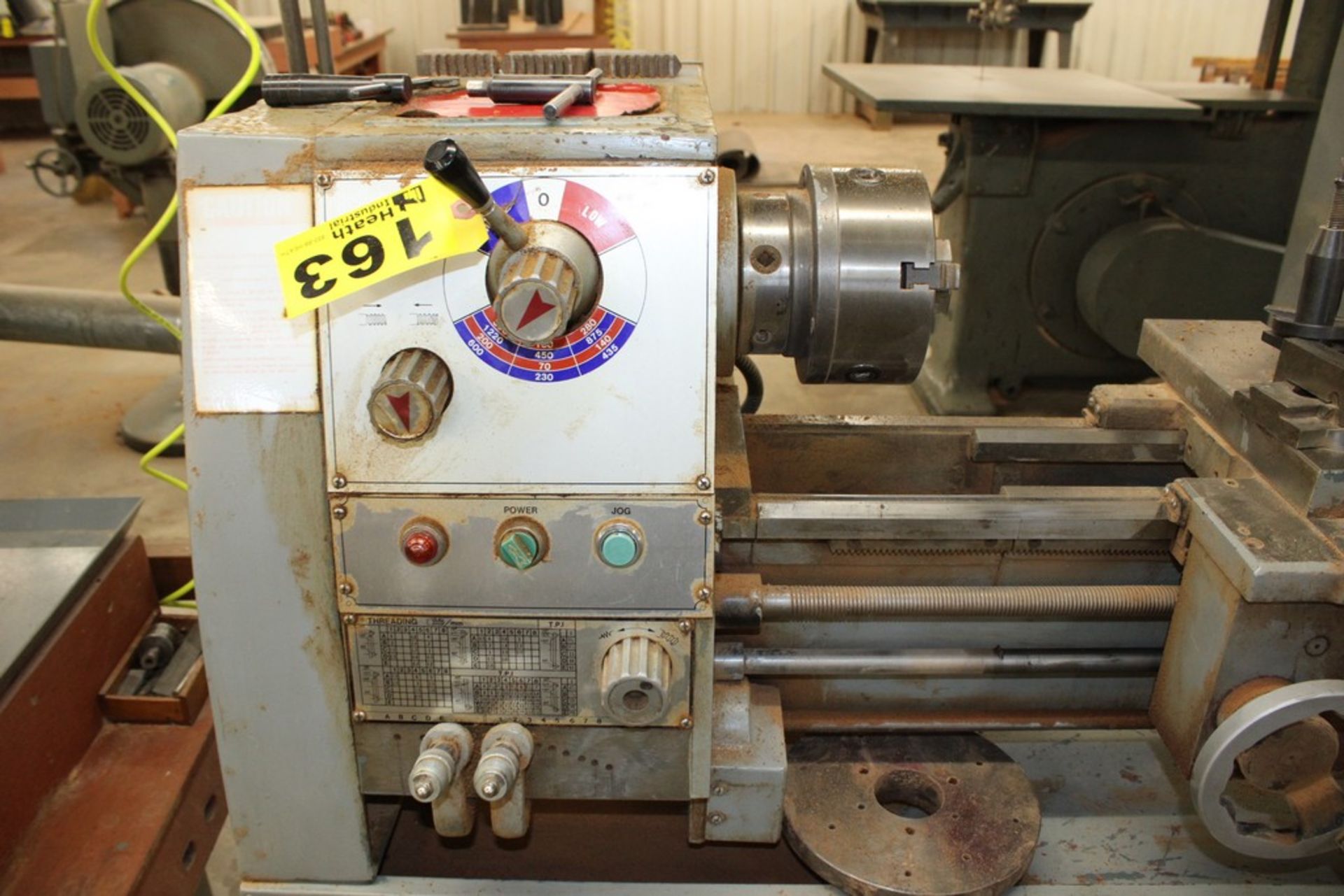 ENCO 12"X36" MODEL 110-2012 TOOLROOM LATHE, S/N 886630, 1,220 RPM SPINDLE, 3-JAW CHUCK, FACE PLATE - Image 2 of 9