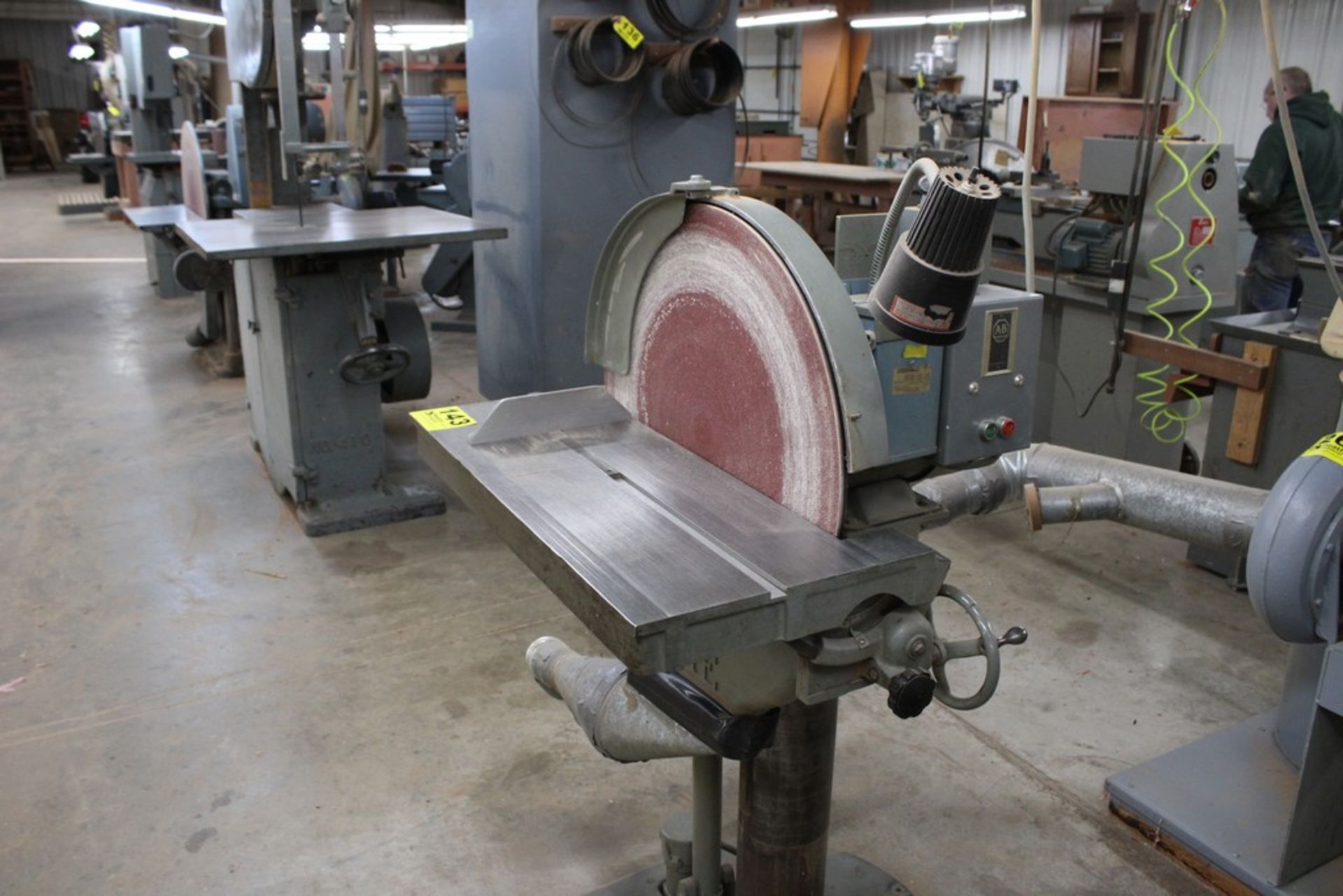 STATE 24" MODEL D24 DISC SANDER, S/N 493, WITH TILT TABLE - Image 6 of 6