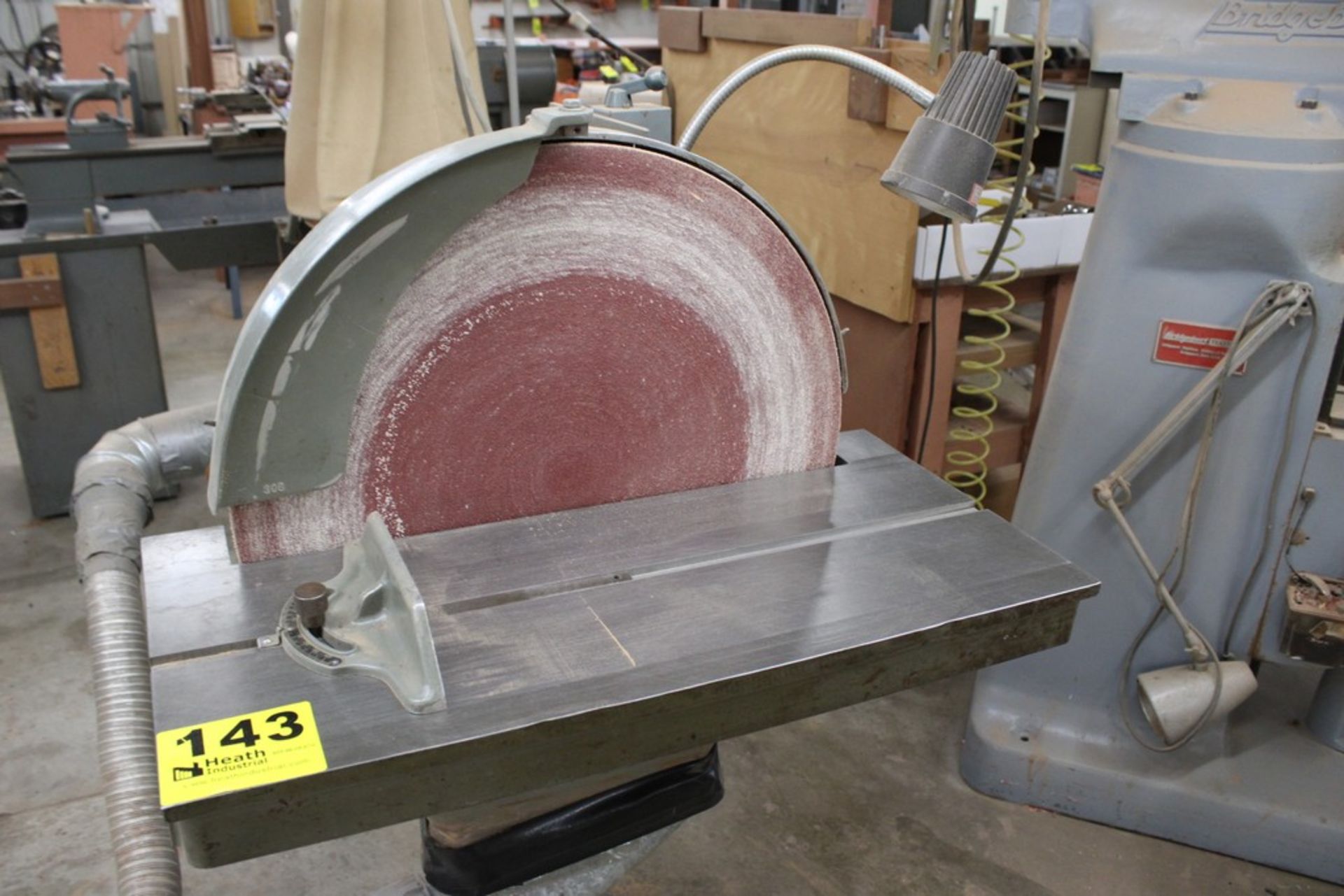 STATE 24" MODEL D24 DISC SANDER, S/N 493, WITH TILT TABLE - Image 2 of 6