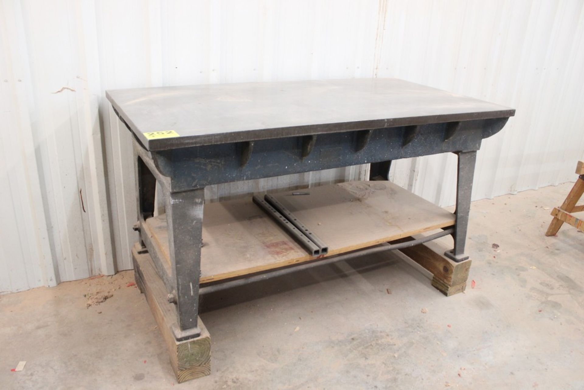 STEEL SURFACE PLATE WITH STAND 68" X 36" X 40"