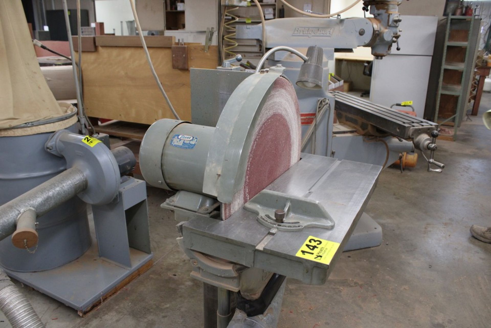 STATE 24" MODEL D24 DISC SANDER, S/N 493, WITH TILT TABLE - Image 4 of 6