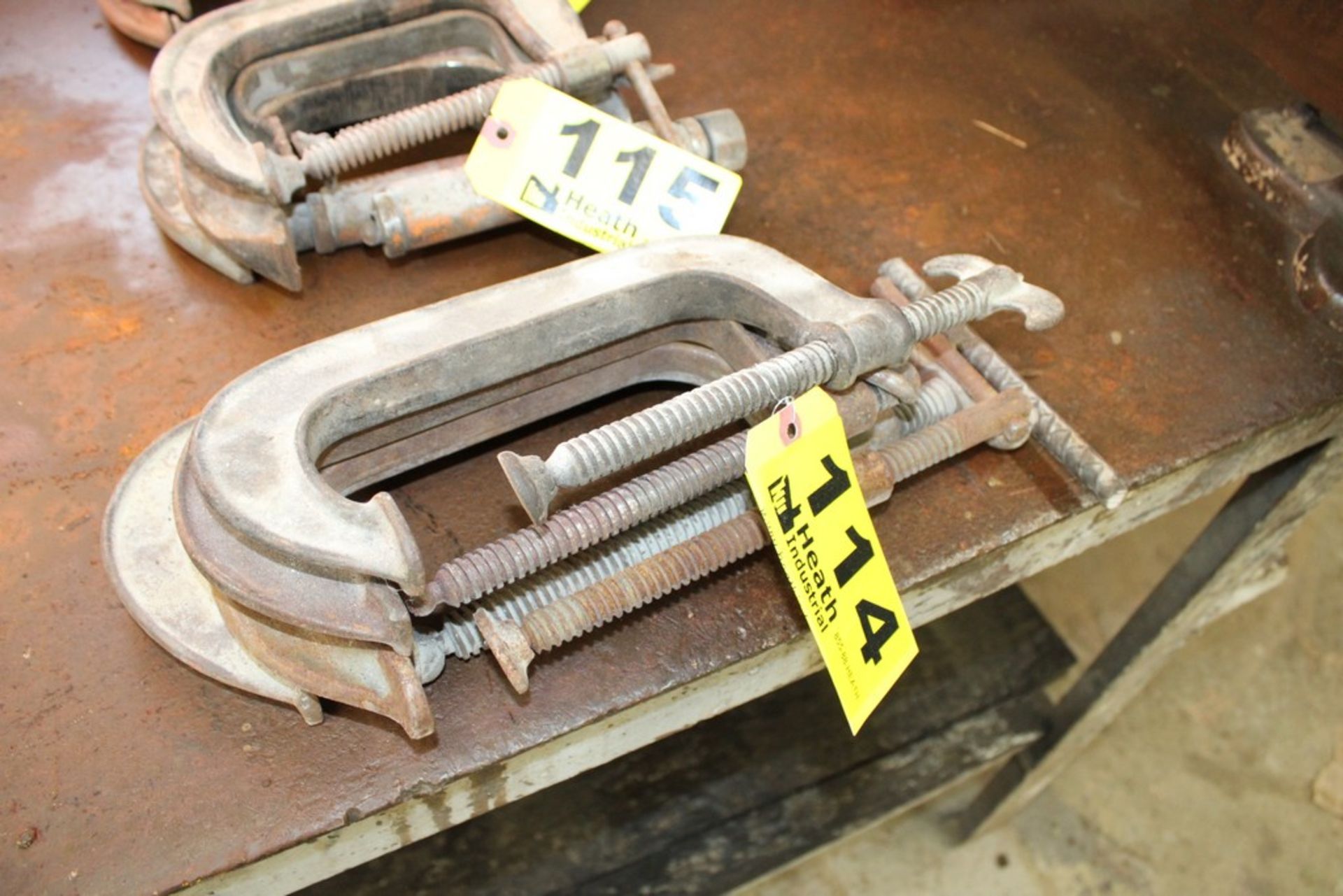 (4) C-CLAMPS, 6-8"