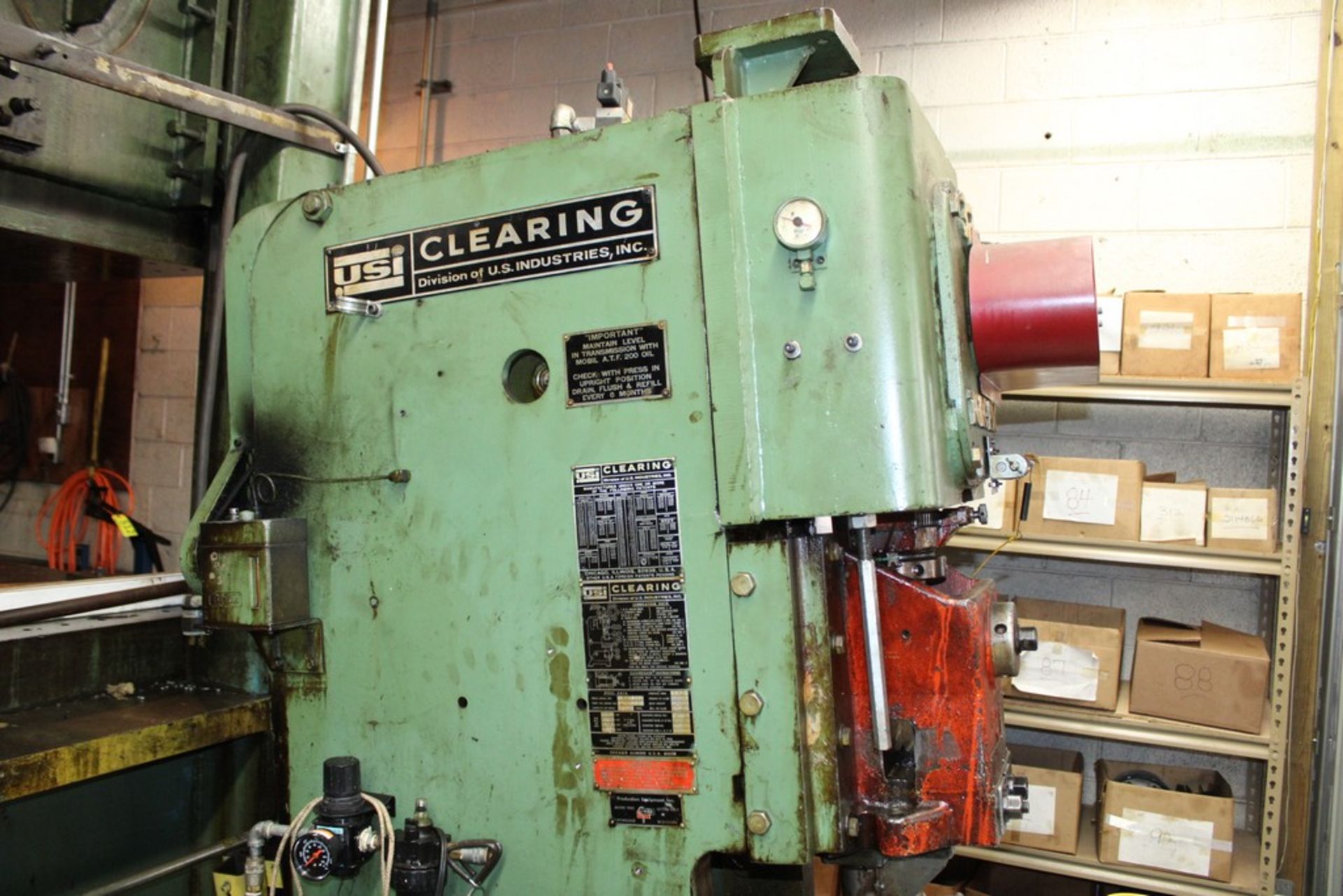 USI CLEARING 22 TON MODEL TORC-PAC OBI PRESS, S/N 57-4319, 3" STROKE, 10" SHUT HEIGHT, 15"X24" - Image 7 of 8