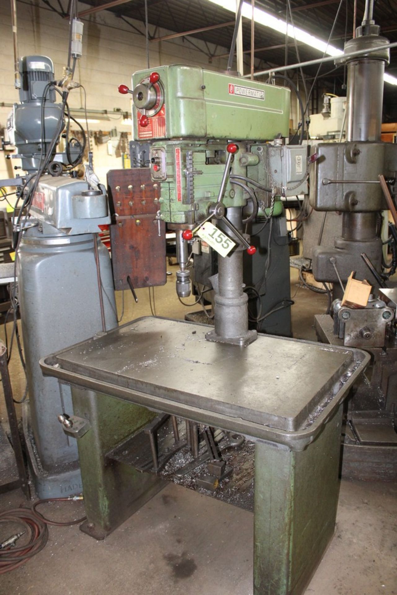 POWERMATIC 20" MODEL 1200 VARIABLE SPEED DRILL,40" X 24" PRODUCTION WORK TABLE - Image 2 of 6
