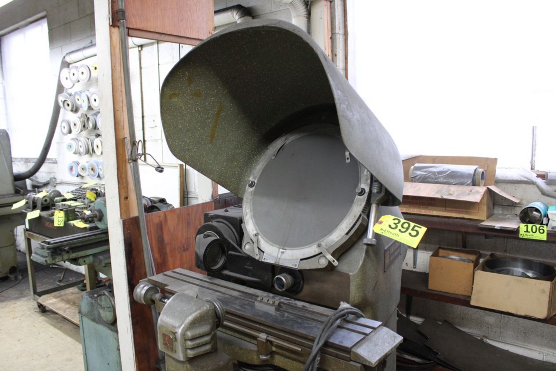 JONES & LAMSON 14" OPTICAL COMPARATOR, S/N E-36988, WITH 10X LENS, REFLECTION ATTACHMENT - Image 4 of 6