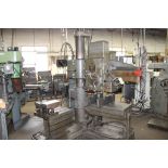 AMERICAN 3' ARM 9" COLUMN RADIAL DRILL, S/N 63944, 1,500 RPM SPINDLE, L-BASE, BUILT IN TABLE,