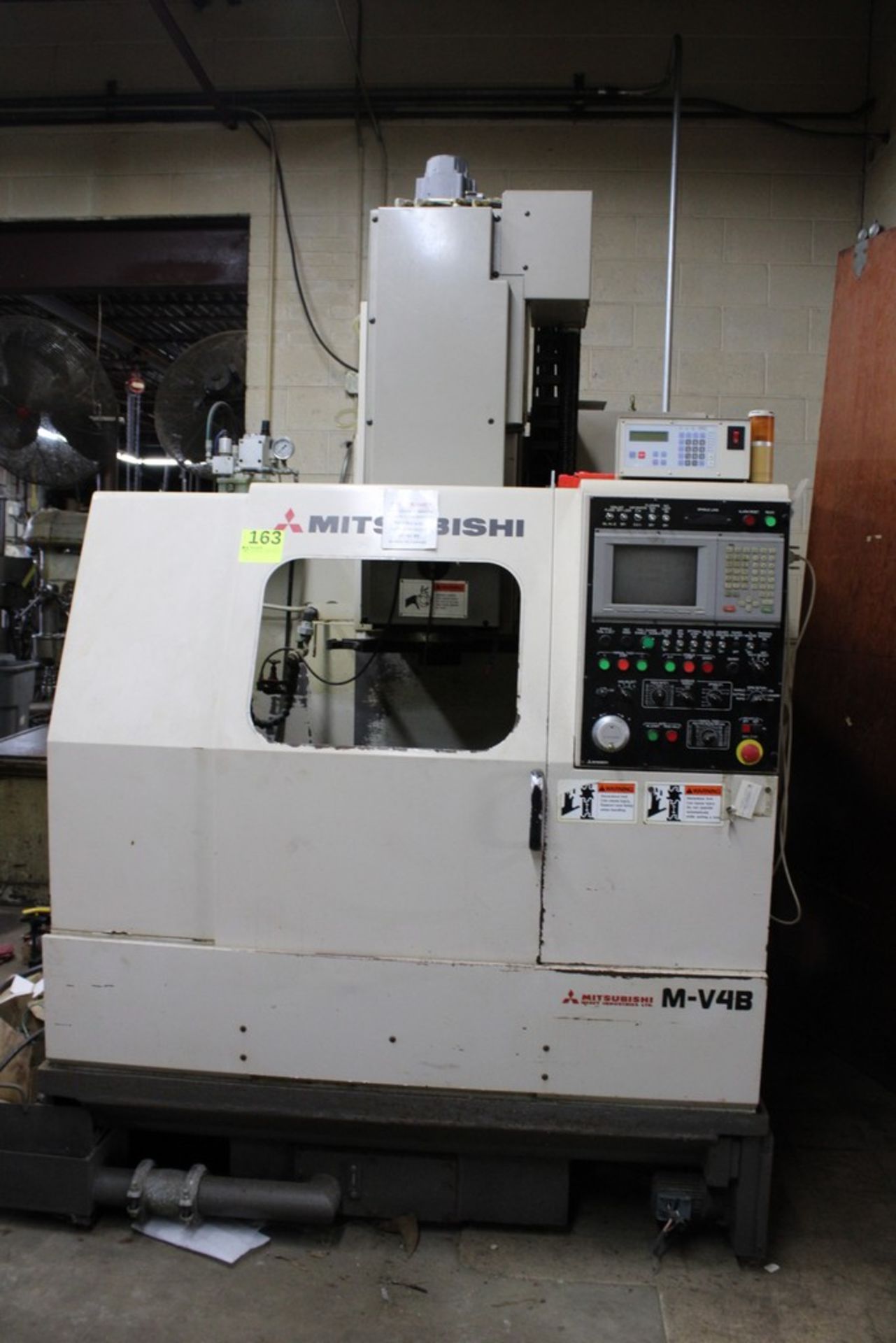 MITSUBISHI MODEL M-V4B CNC VERTICAL MACHINING CENTER, S/N CV3775, 22" X-AXIS TRAVEL, 16" Y-AXIS