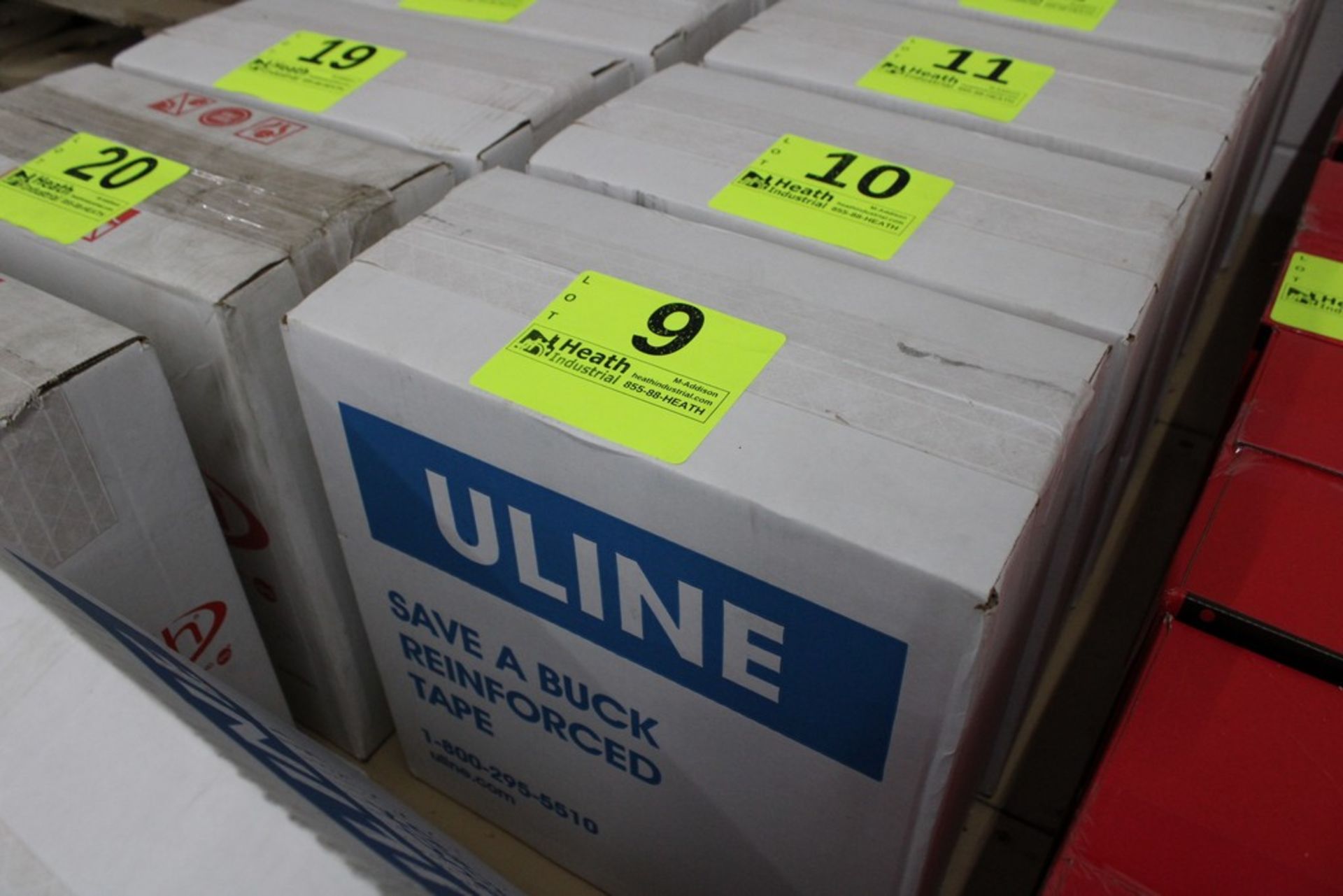 (1) CASE ULINE NO. S-7839 REINFORCED KRAFT TAPE 2.75' X 450 FT (10) ROLLS PER CASE