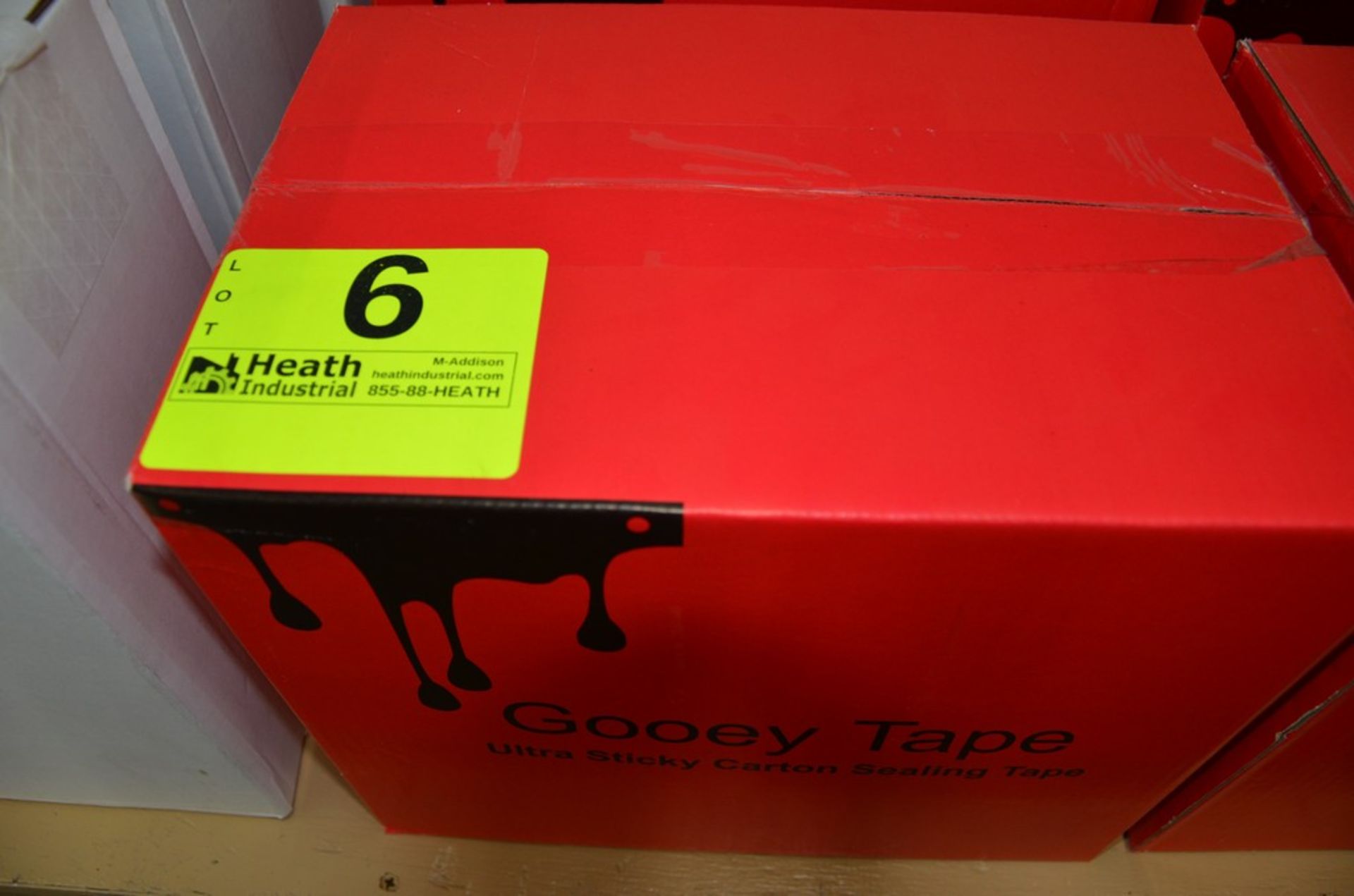 (2) CASES GOOEY TAPE 72MM/100MTR (24) ROLLS PER CASE