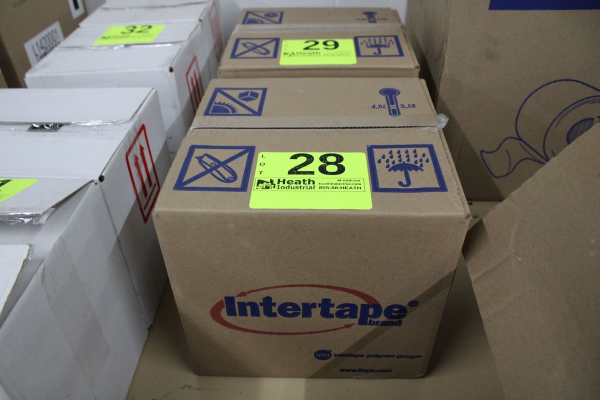 (1) CASE INTERTAPE NO. 76298 IVORY FILAMENT TAPE 12MM X 55MM (1/2" X 60 YARDS), 72 ROLLS PER CASE