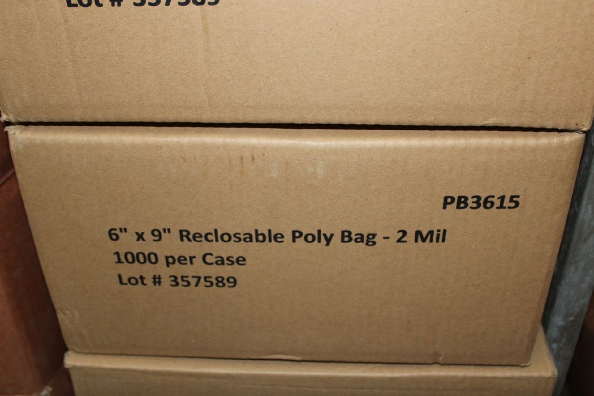 (2) CASES 6" X 9" & (1) CASE 8" X 10" RECLOSEABLE POLY BAGS, 2 MIL (1000) PER CASE - Image 2 of 2