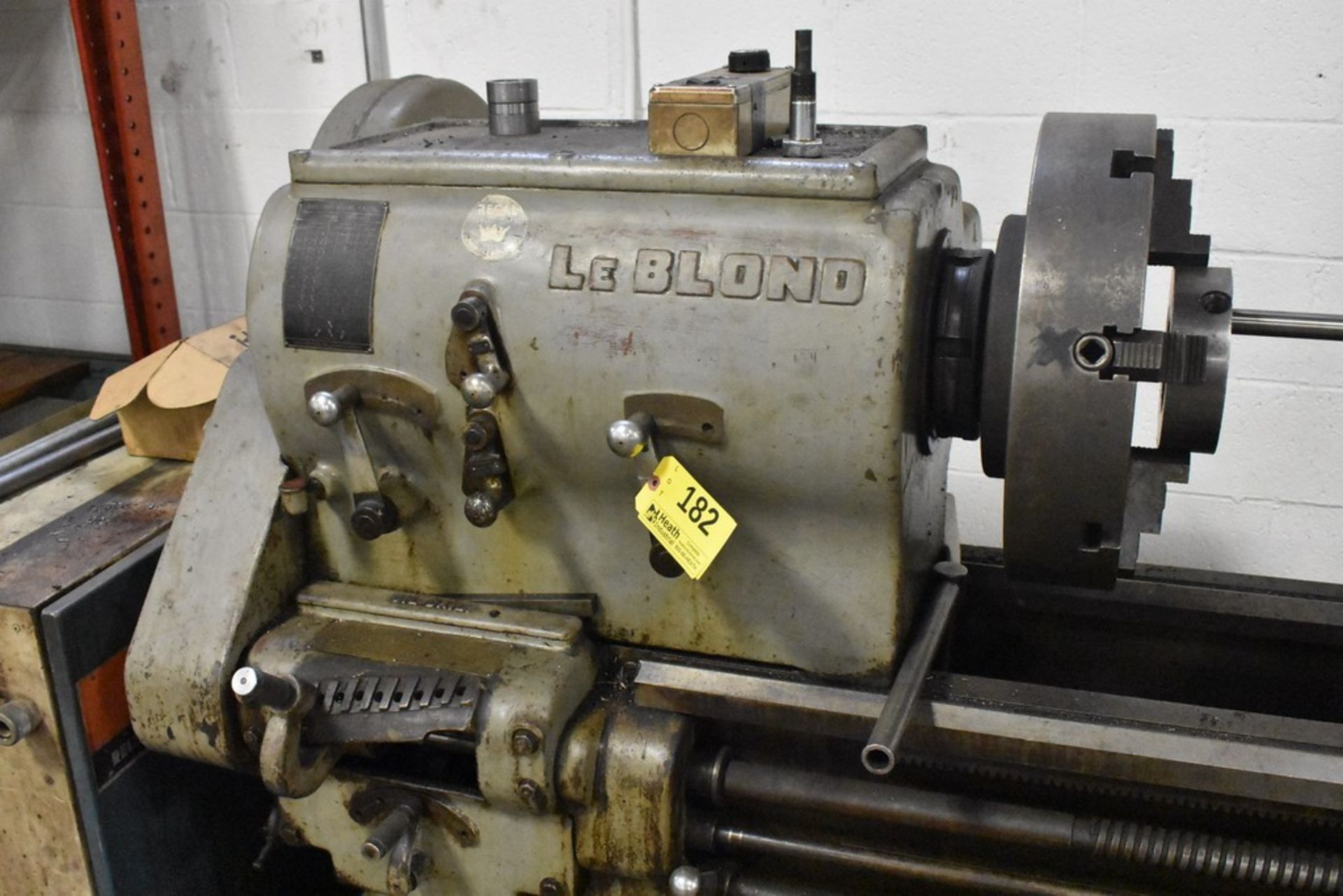 LEBLOND 22"X144" TOOLROOM LATHE, S/N H485, 350 SPINDLE RPM, WITH 18" 3-JAW CHUCK, TAPER - Image 2 of 8