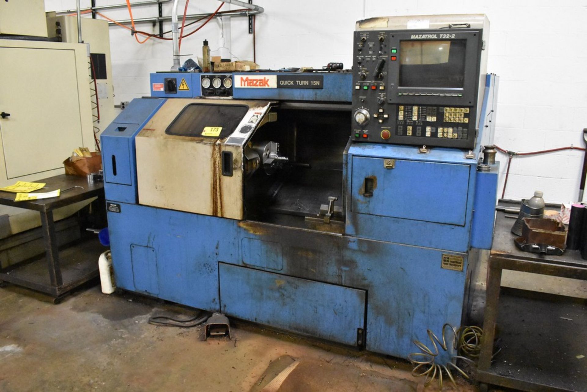 MAZAK MODEL QT-15N UNIVERSAL CNC TURNING CENTER, S/N 87952, 11.81" MAX. TURNING DIAMETER, 20" MAX. - Image 2 of 10