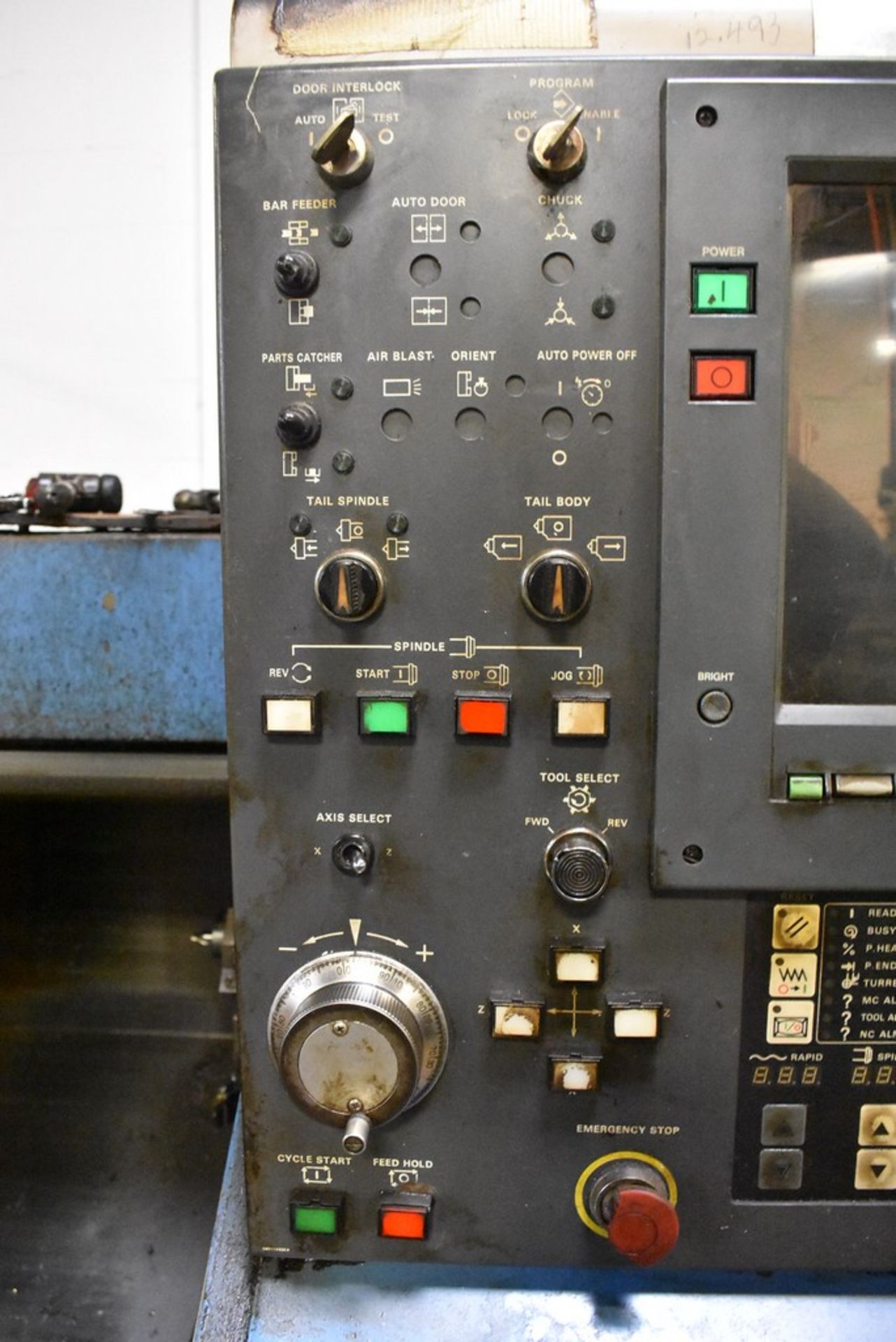 MAZAK MODEL QT-15N UNIVERSAL CNC TURNING CENTER, S/N 87952, 11.81" MAX. TURNING DIAMETER, 20" MAX. - Image 5 of 10