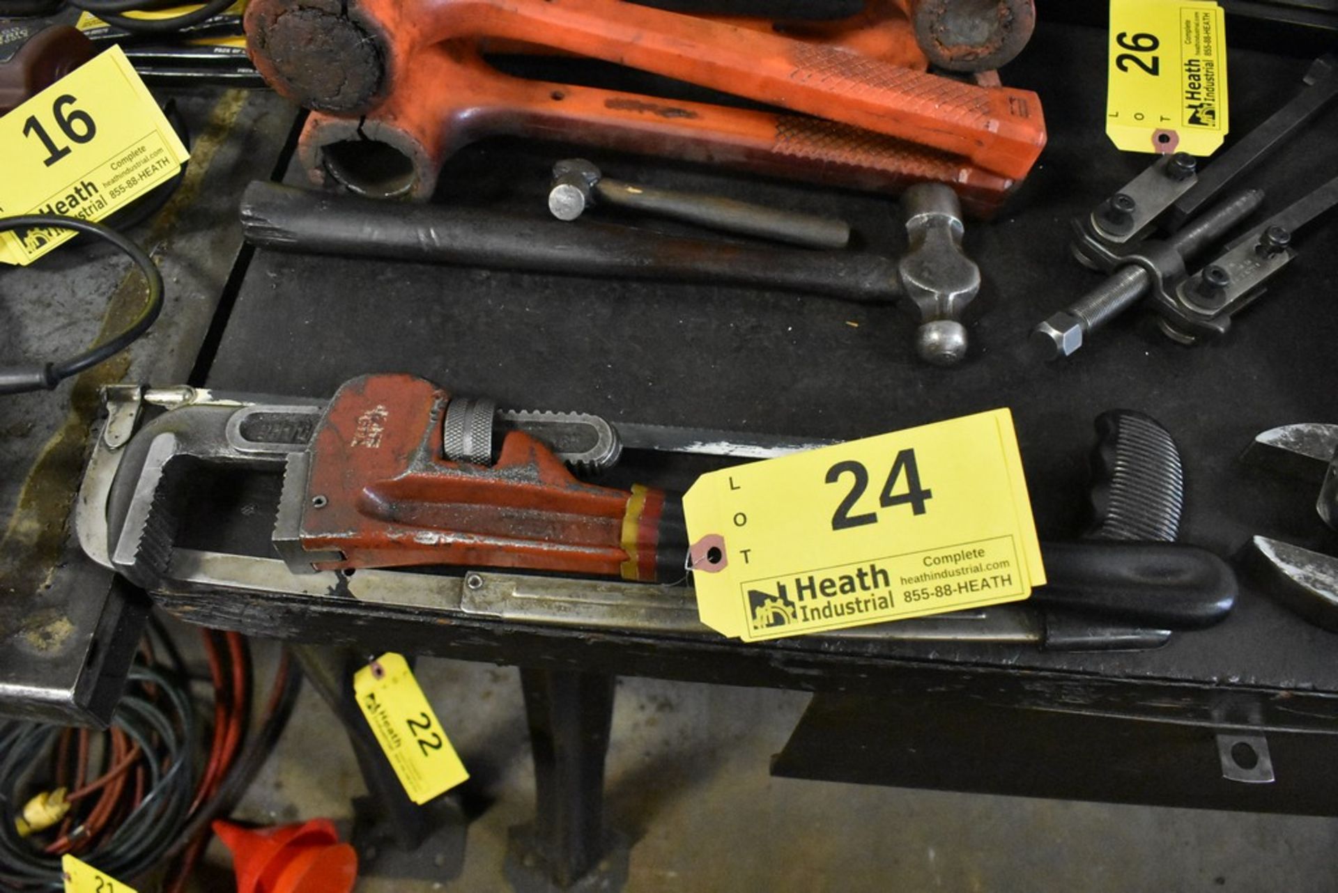 TOOL SHOP PIPE WRENCH & HACK SAW