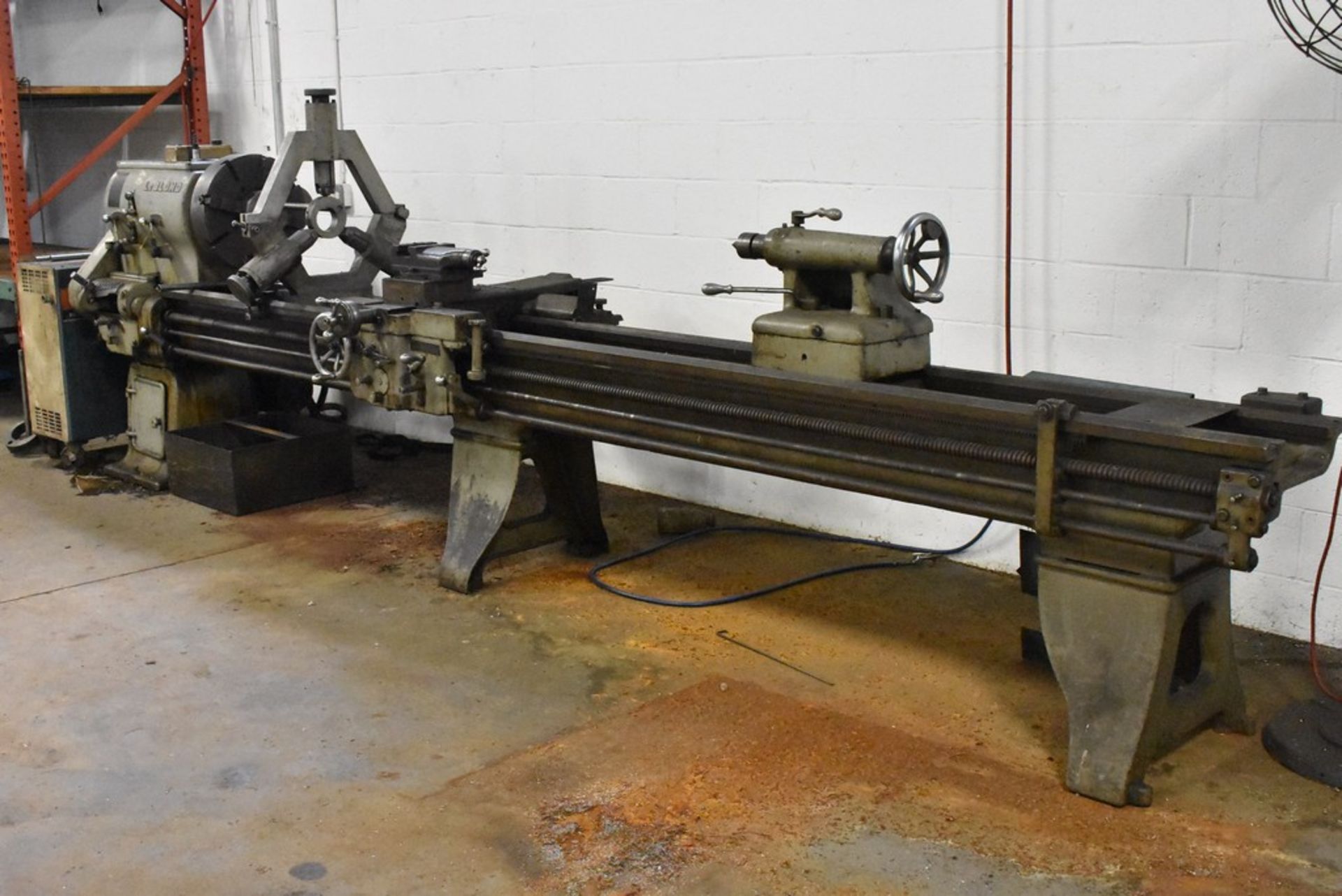 LEBLOND 22"X144" TOOLROOM LATHE, S/N H485, 350 SPINDLE RPM, WITH 18" 3-JAW CHUCK, TAPER - Image 7 of 8