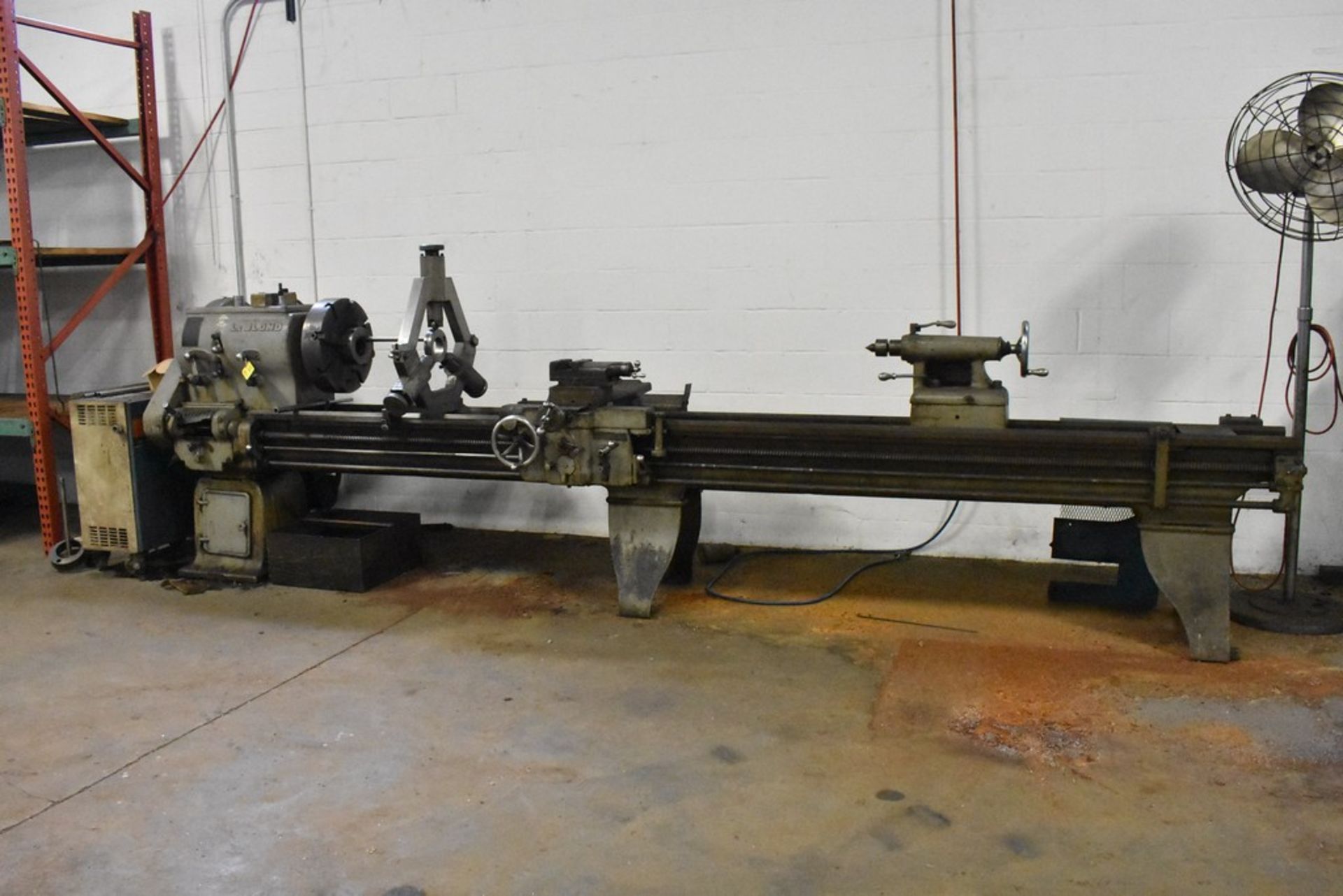 LEBLOND 22"X144" TOOLROOM LATHE, S/N H485, 350 SPINDLE RPM, WITH 18" 3-JAW CHUCK, TAPER - Image 8 of 8