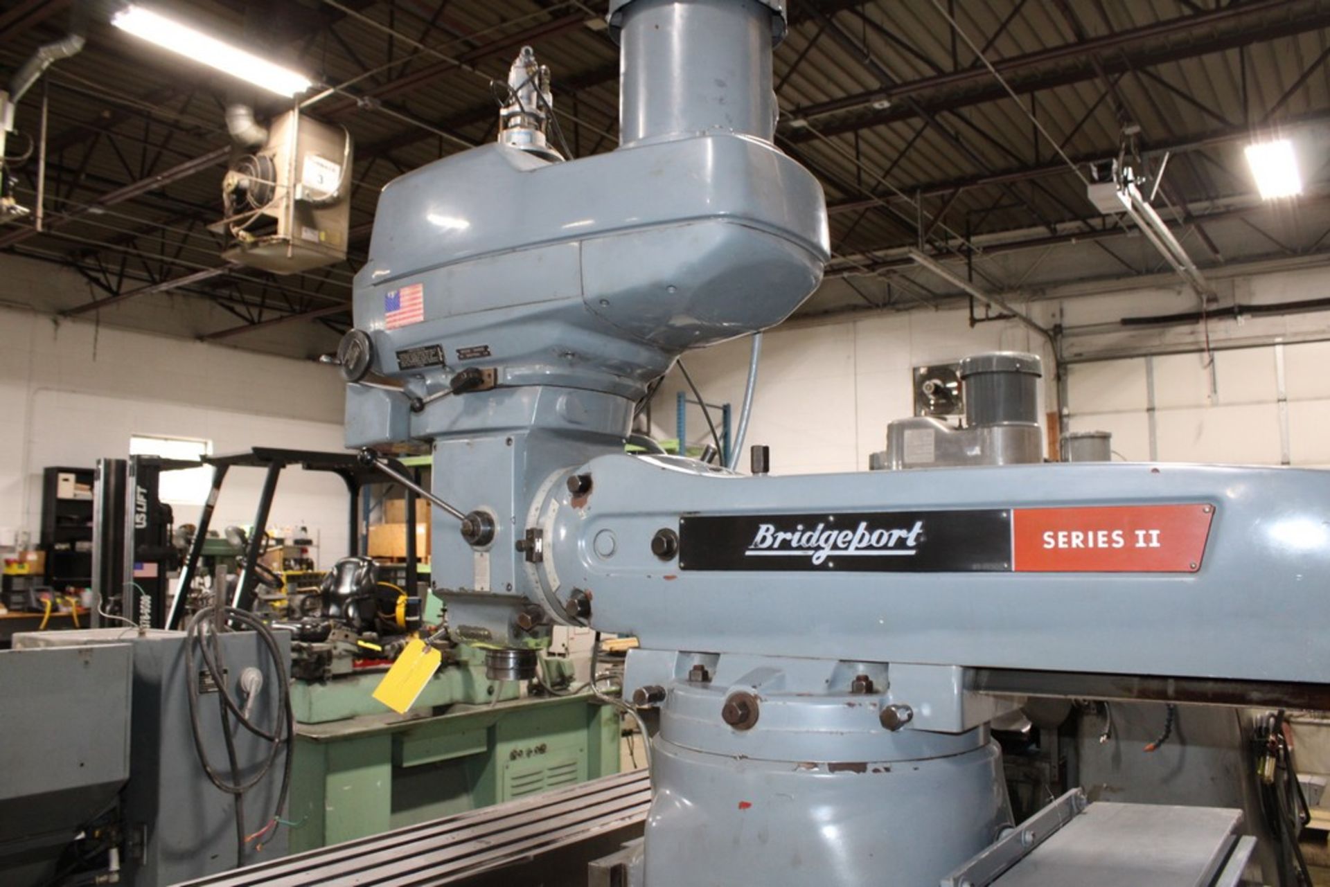 BRIDGEPORT 4 HP MODEL SERIES II VARIABLE SPEED RAM TYPE VERTICAL MILL, S/N 7585, 58â€ POWER FEED - Image 8 of 12