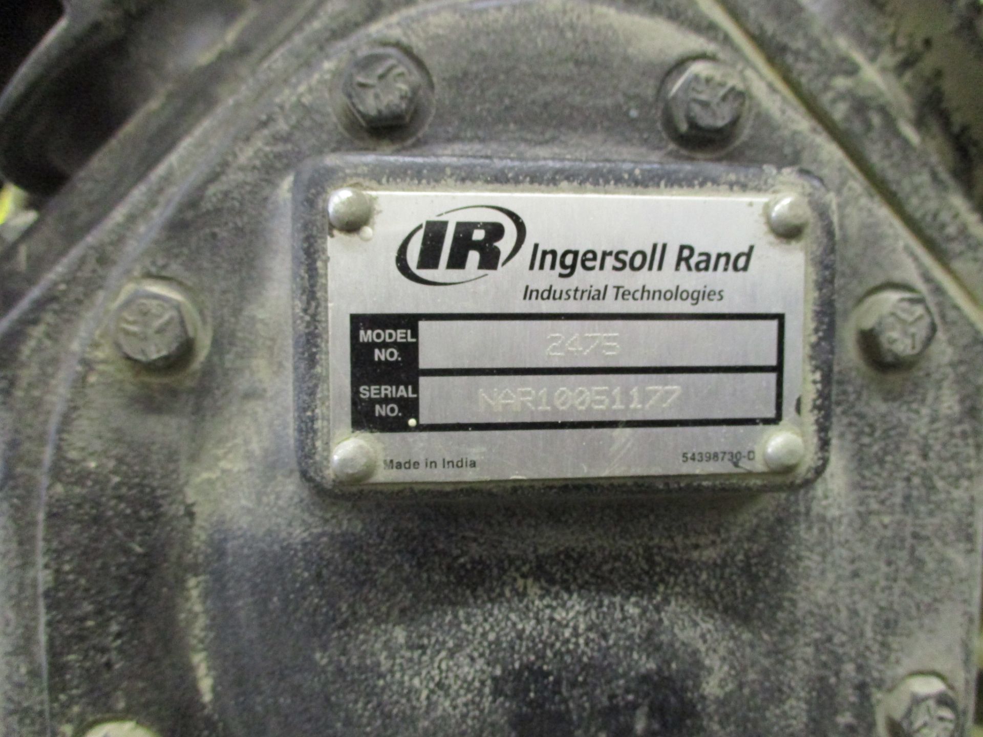 INGERSOLL RAND MODEL 2475 AIR COMPRESSOR, 5HP, VERTICAL TANK - Image 2 of 3