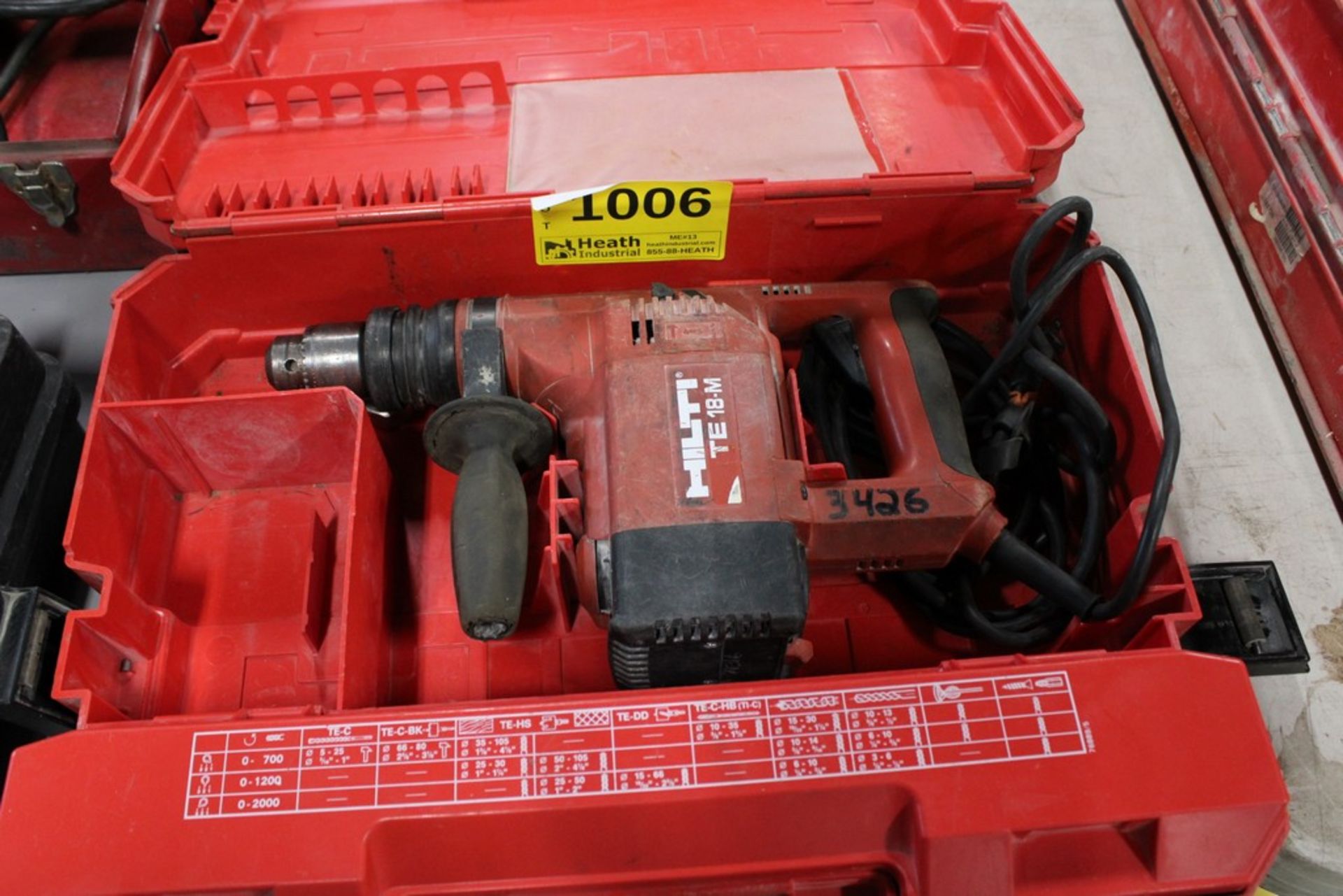 HILTI MODEL TE-18M 1/2: ROTARY HAMMER DRILL