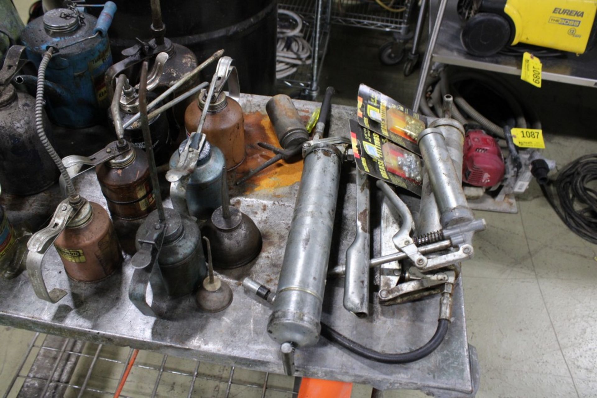 ASSORTED OIL CANS & GREASE GUNS - Image 3 of 3