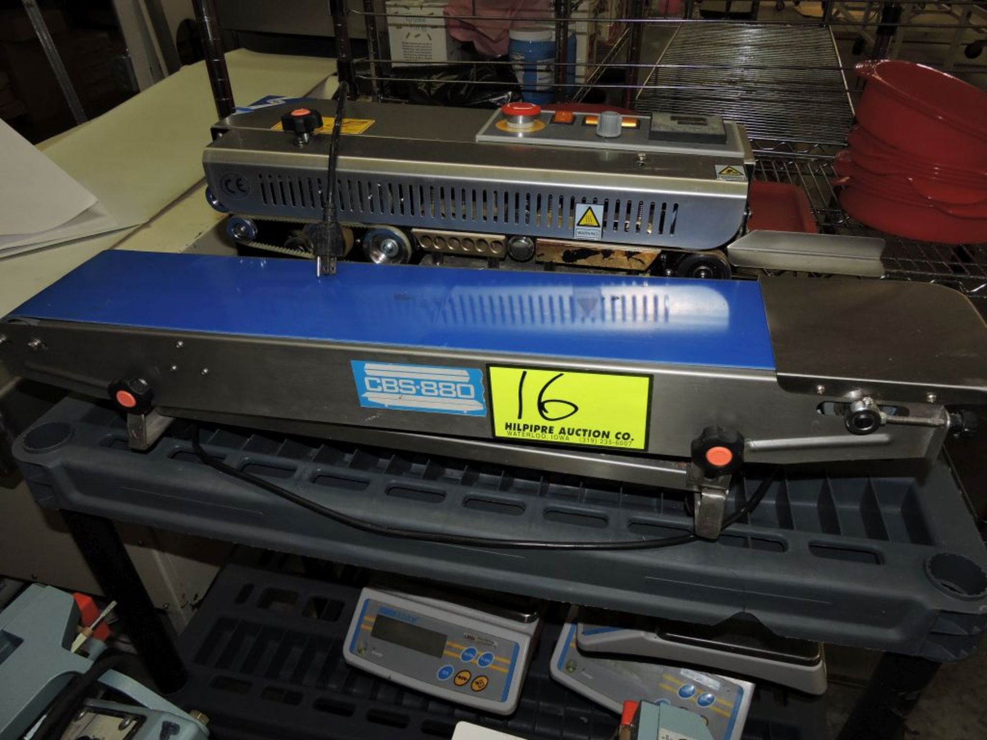 Hualian Machinery table top bag sealer, model CBS-880, sn 15351, approx. 18".