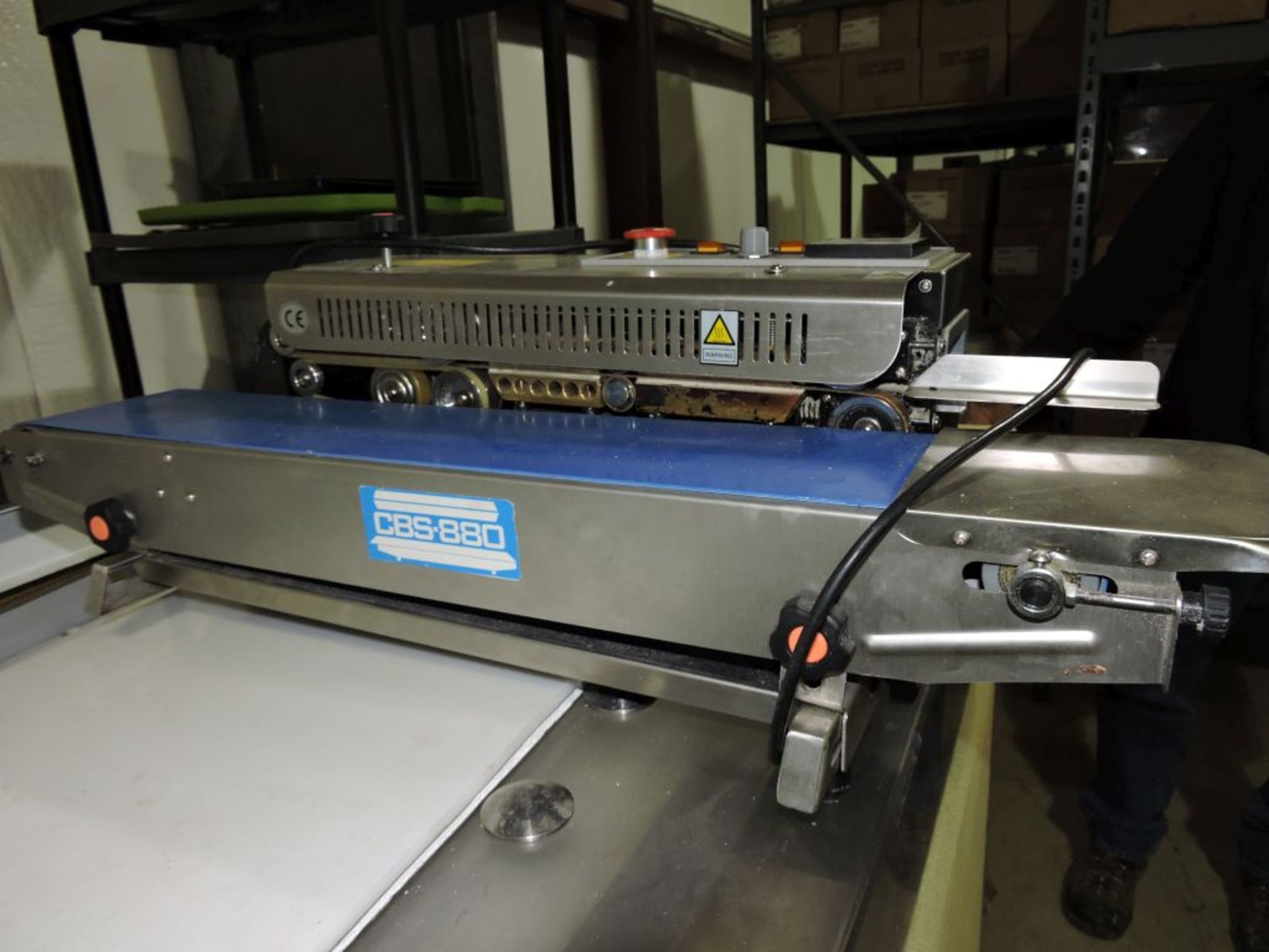 Hualian Machinery tabletop bag sealer, model CBS-880, sn UNK, approx. 18".