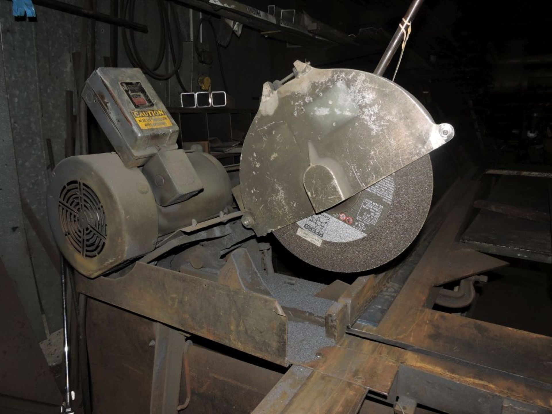 Wallus abrasive cut off saw.