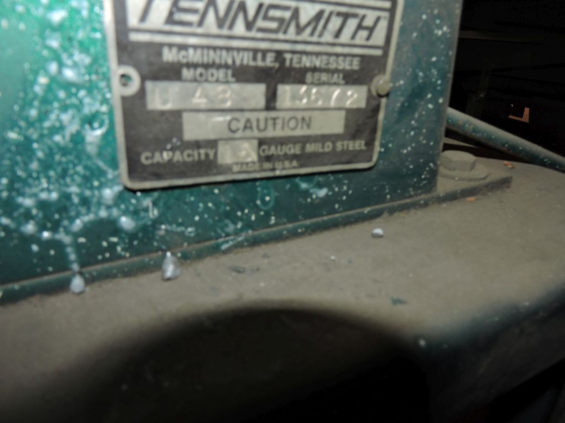 Tennsmith box and pan brake, model U48, sn 13672, 4 foot, 16 ga. - Image 8 of 8