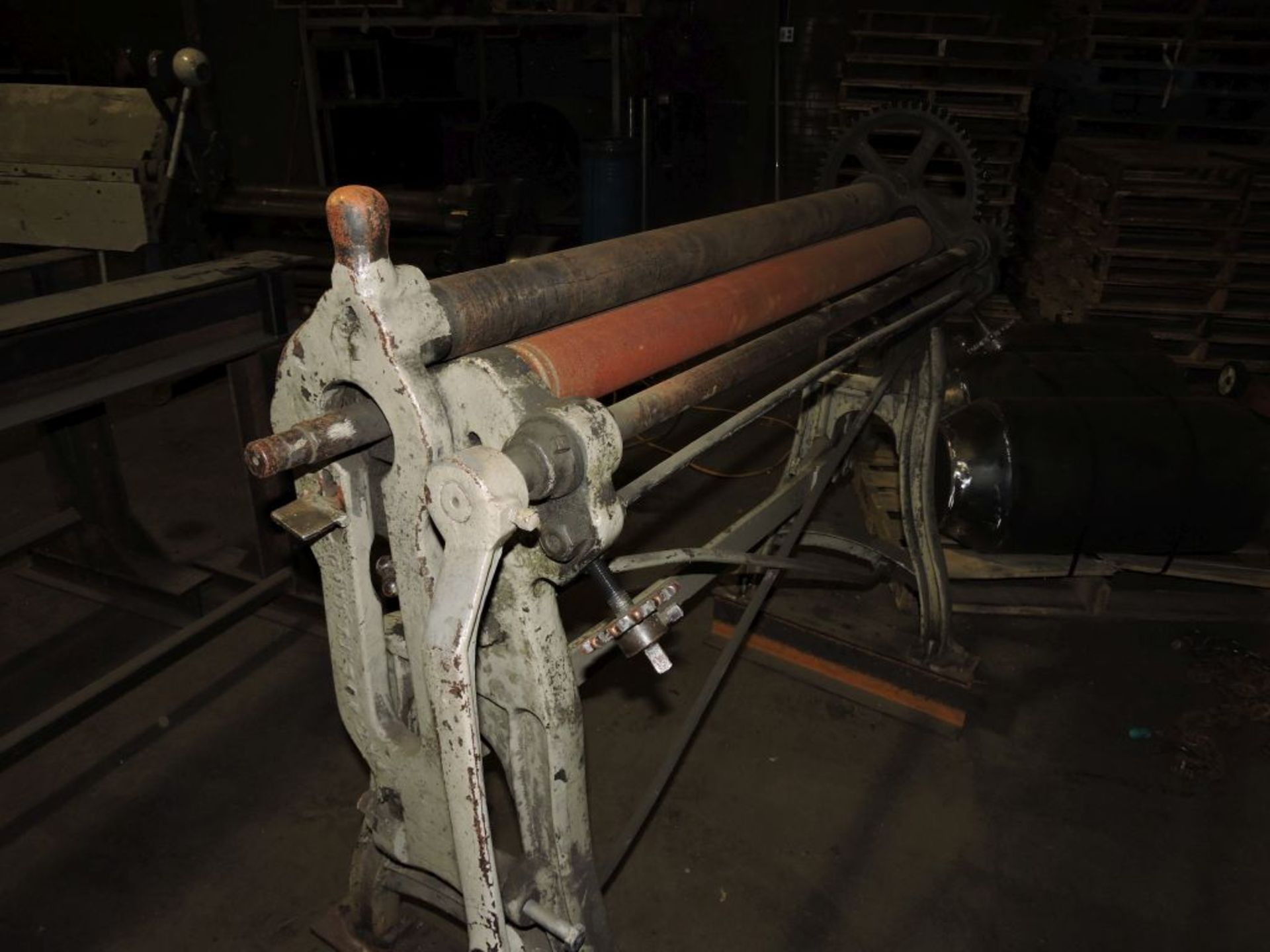 Roll former, hand crank, three bar, 40 in. - Image 4 of 5