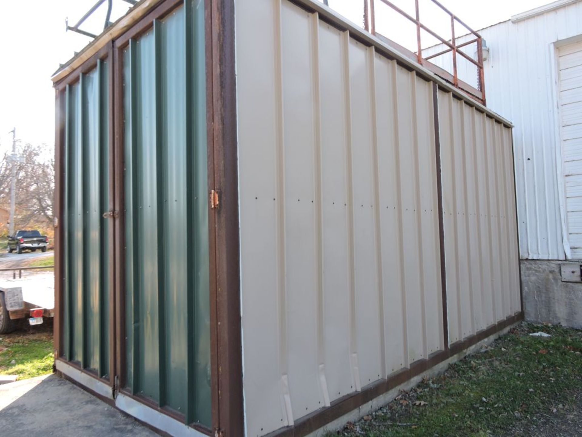 Portable building, shed, 8' x 20', 10' tall.