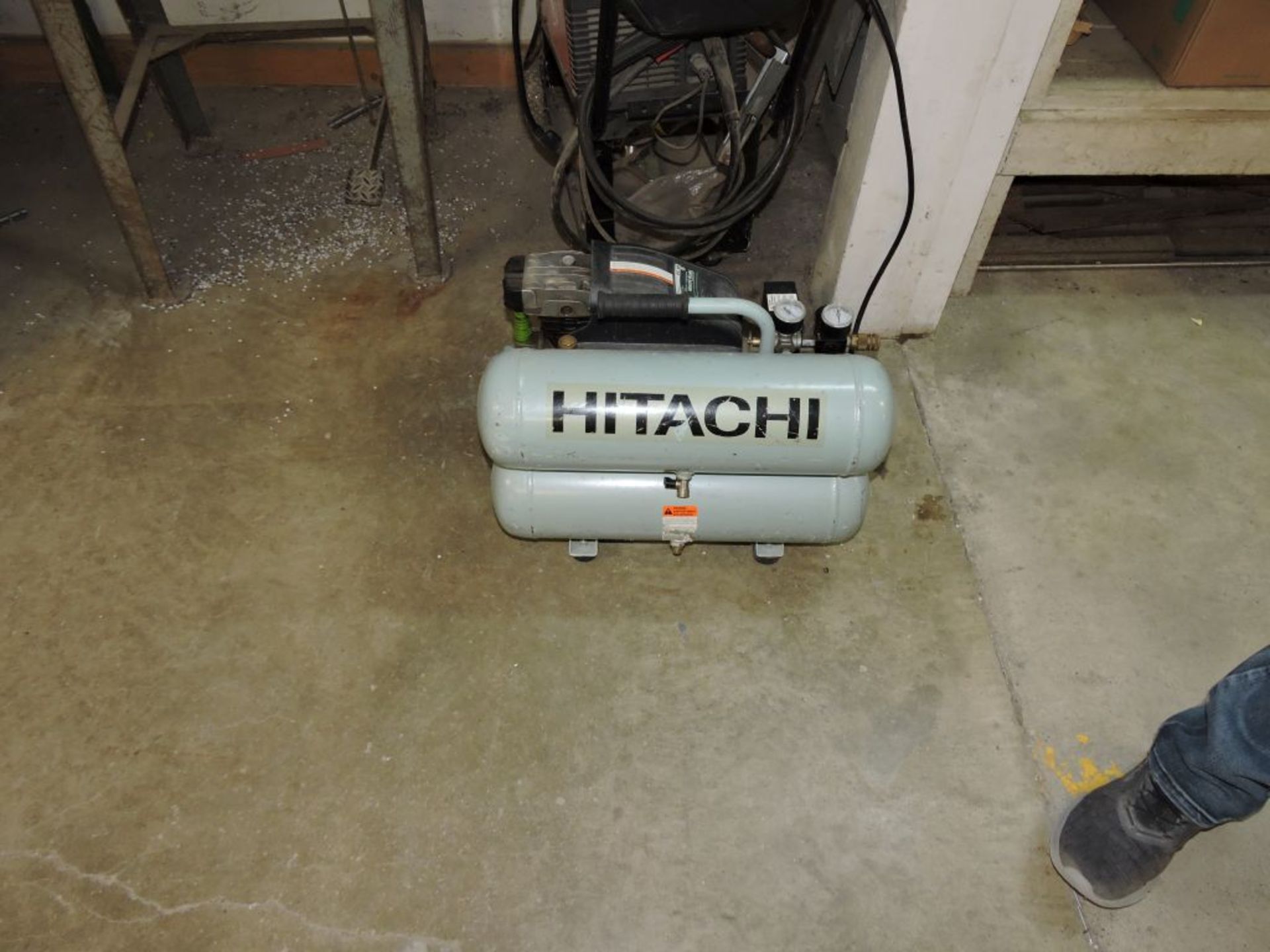 Hitachi air compressor.