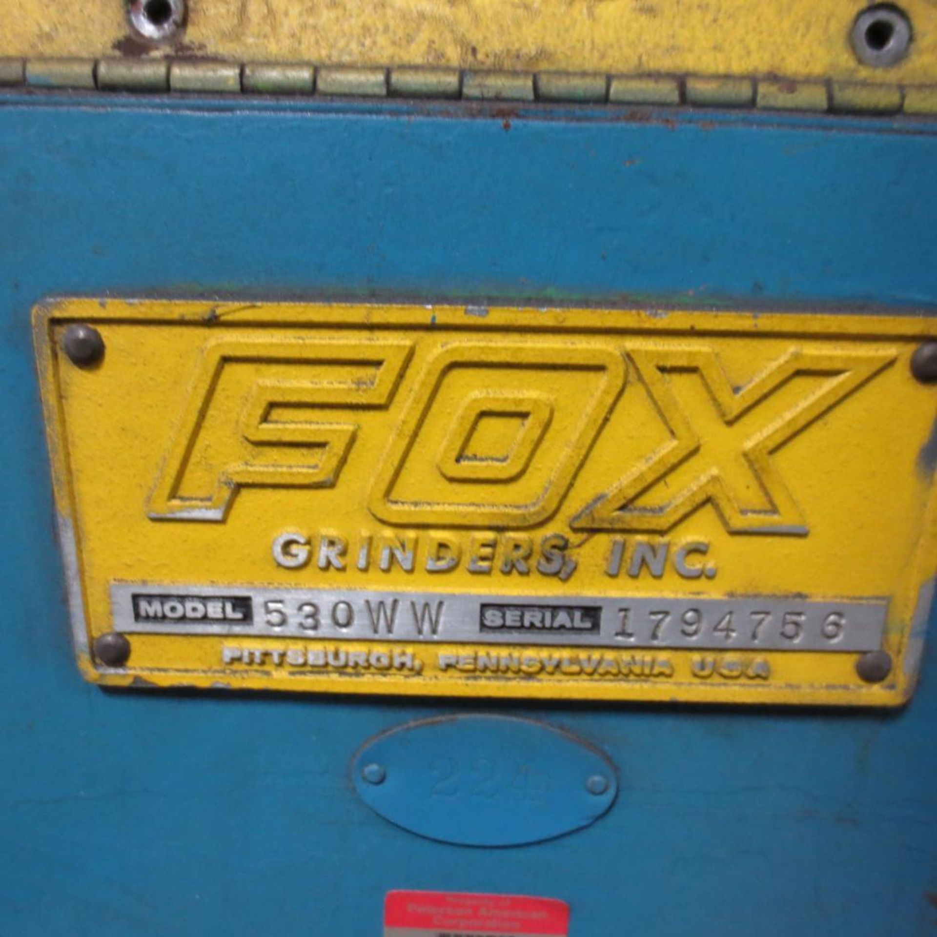 Fox Grinder 30" , Model 530WW, S/N 1794758 ( Loc. Greenville, IL ) - Image 2 of 3