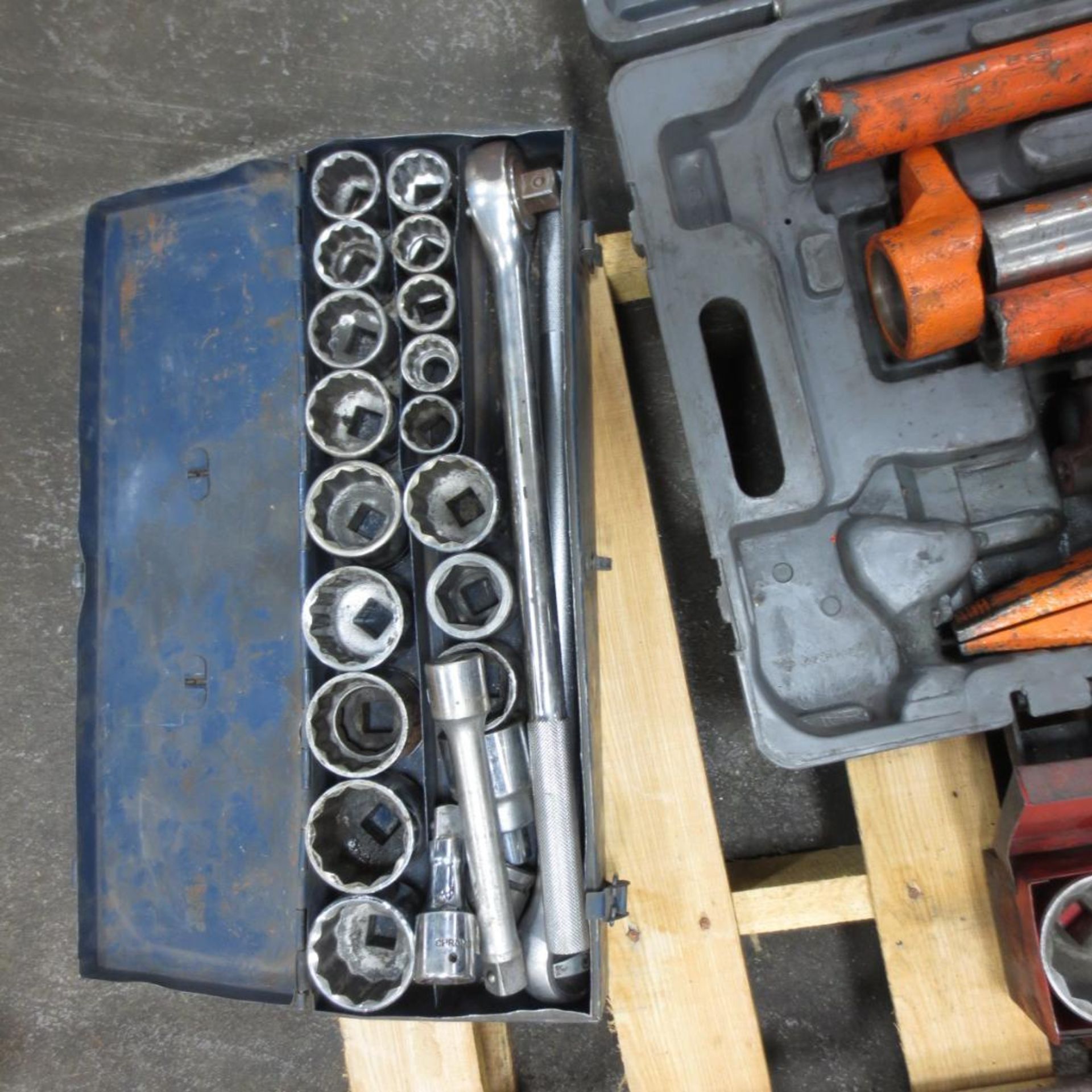 Skid with 10 Ton Portable Puller Kit, Tube Cutter, Socket and Socket Set ( Loc. Greenville, IL ) - Image 4 of 4