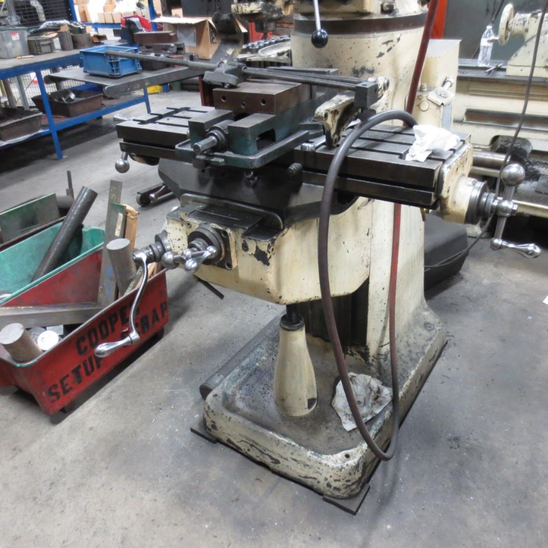Bridgeport Vertical Milling Machine, 9" X 42" T Slot Table, 60 to 4,200 Spindle Speeds, 1 1/2 HP, 3 - Image 5 of 5