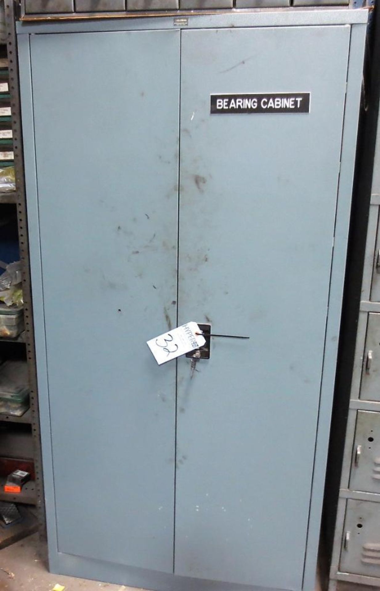 Two Door Metal Cabinet ( No Contents ) ( Loc. Greenville, IL )