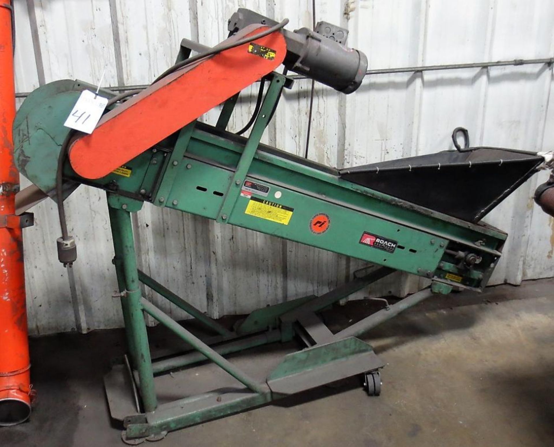 Roach 9" W X 5' L Belt Conveyor ( Loc. Greenville, IL )