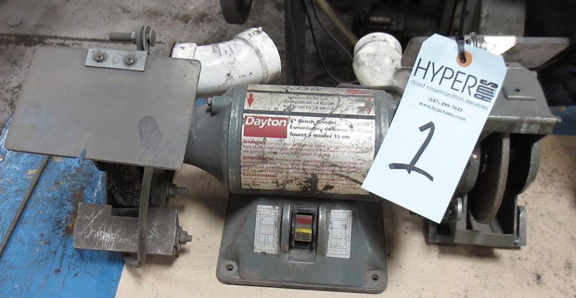 Dayton 6" Double End Bench Grinder, 120V ( Loc. Greenville, IL )